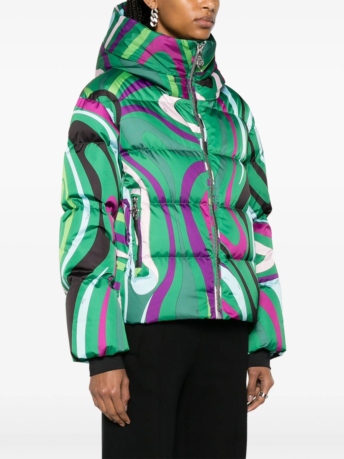 Barsy Marmo-print ski jacket