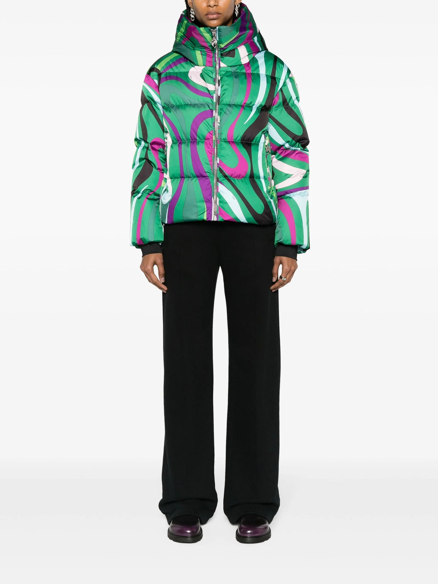 Barsy Marmo-print ski jacket