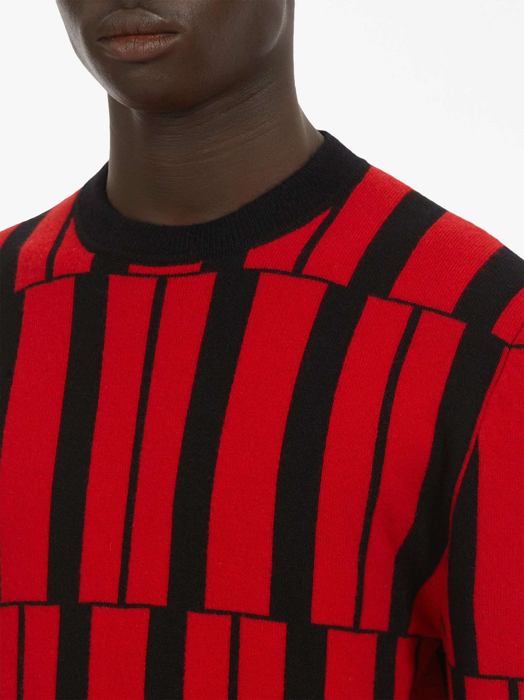 patterned-jacquard cashmere jumper