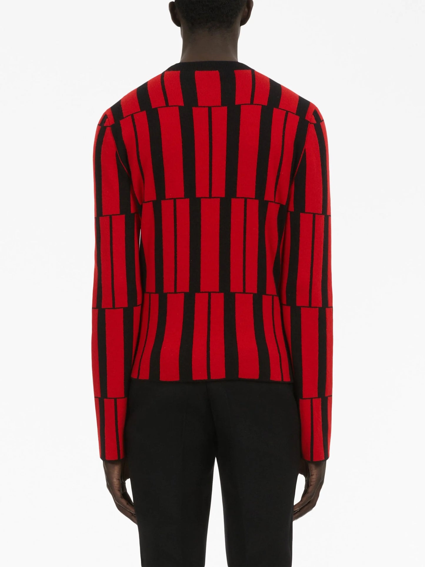patterned-jacquard cashmere jumper