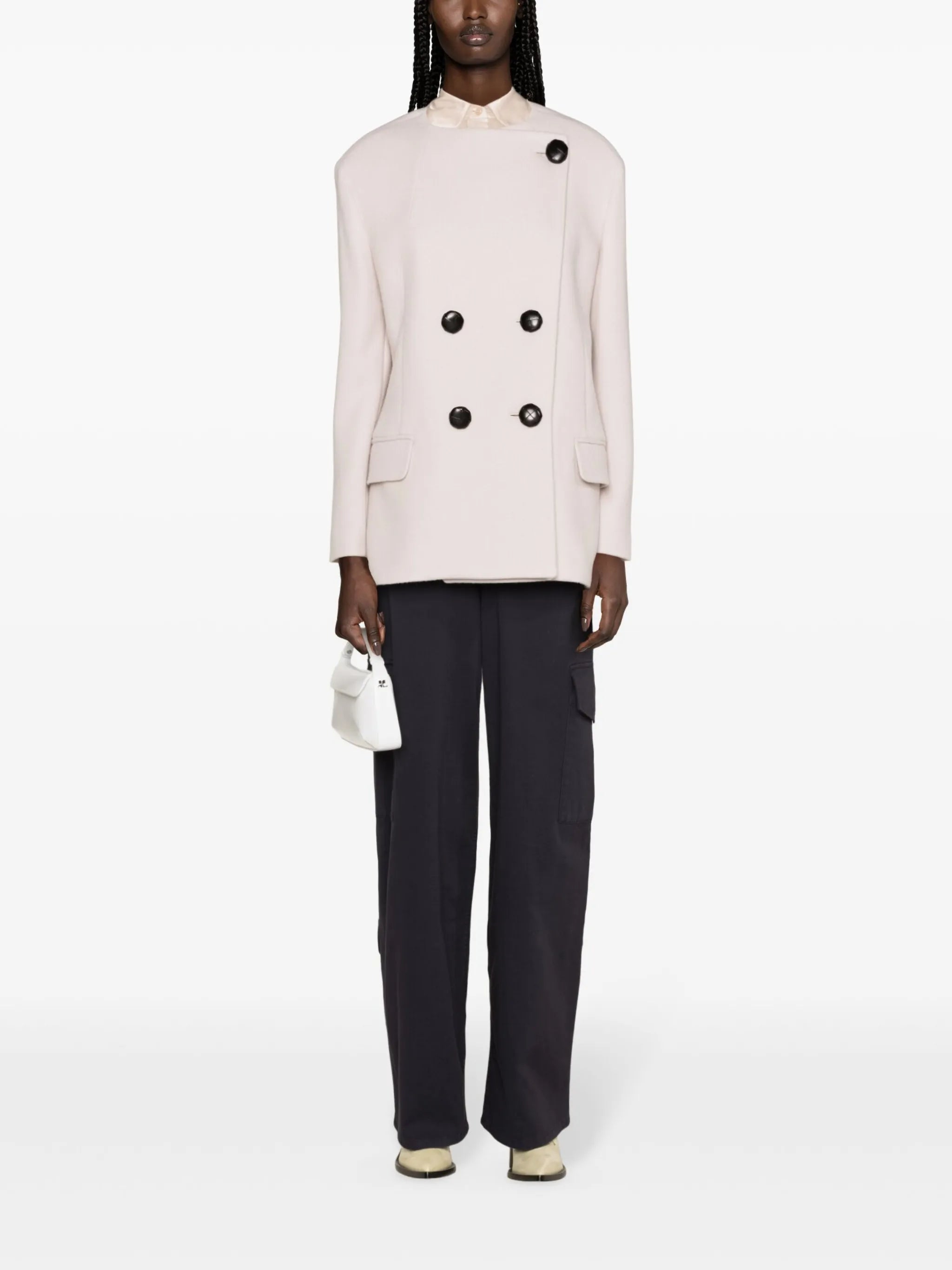 Ebridgi double-breasted coat