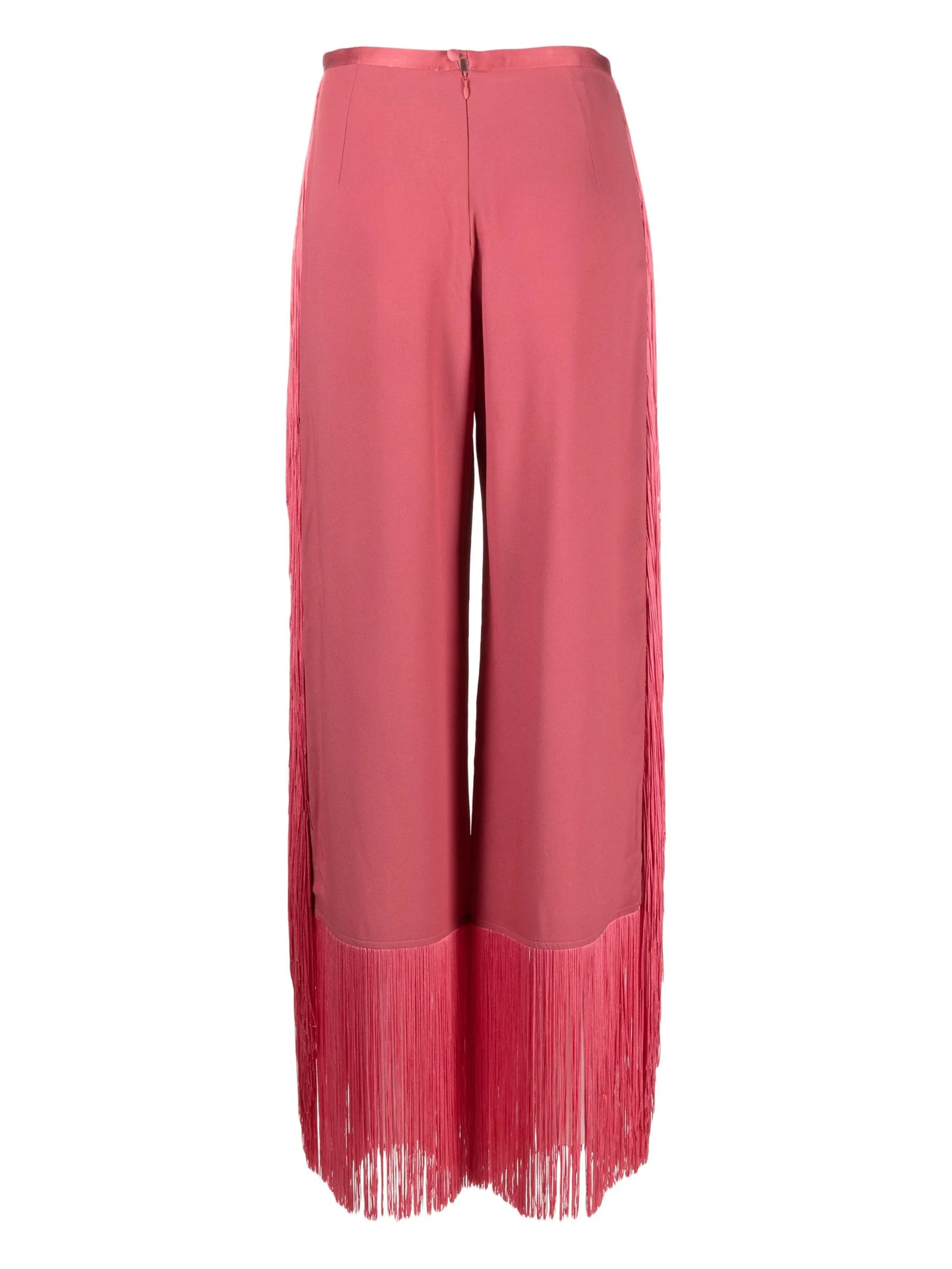 Nevada fringed straight-leg trousers