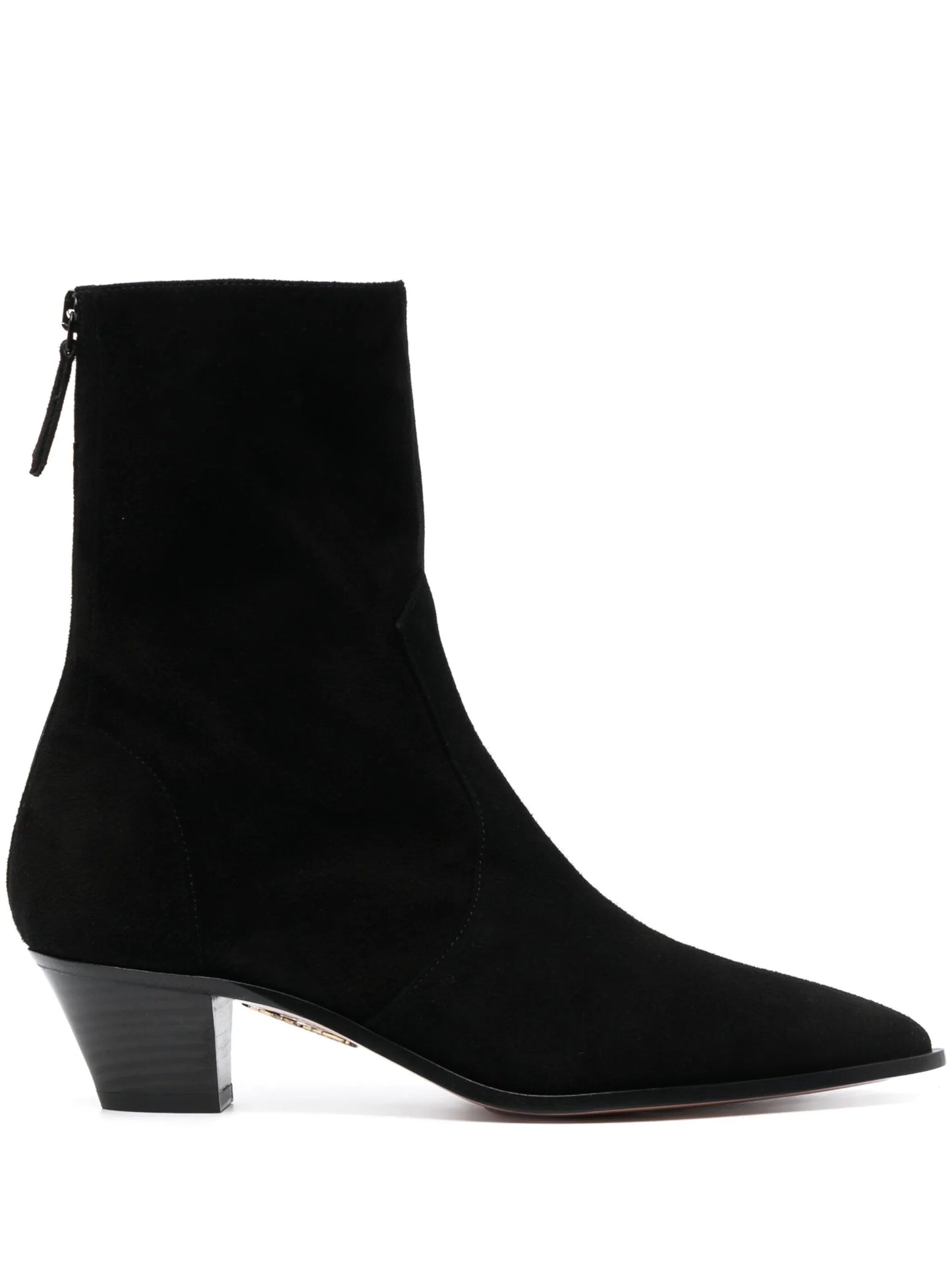 50mm pointed-toe leather boots