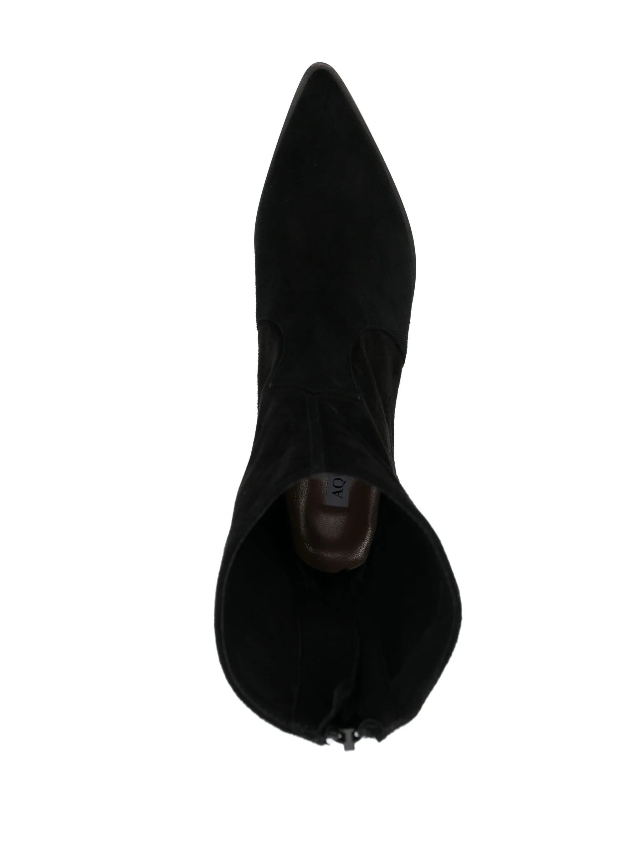 50mm pointed-toe leather boots