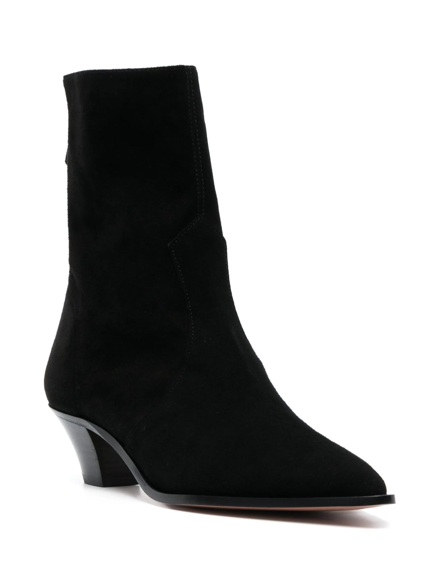 50mm pointed-toe leather boots
