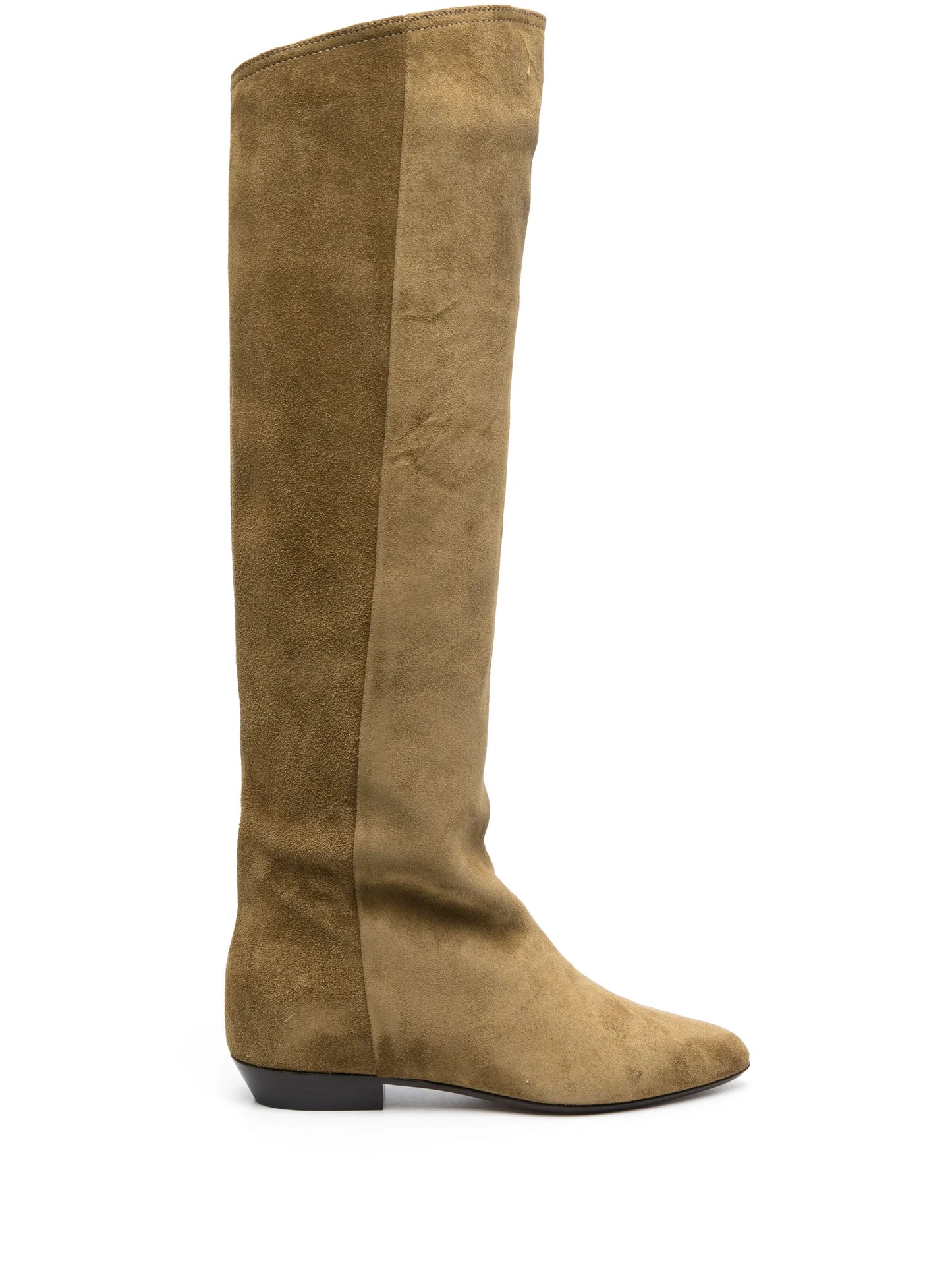 Skarlet suede knee boots