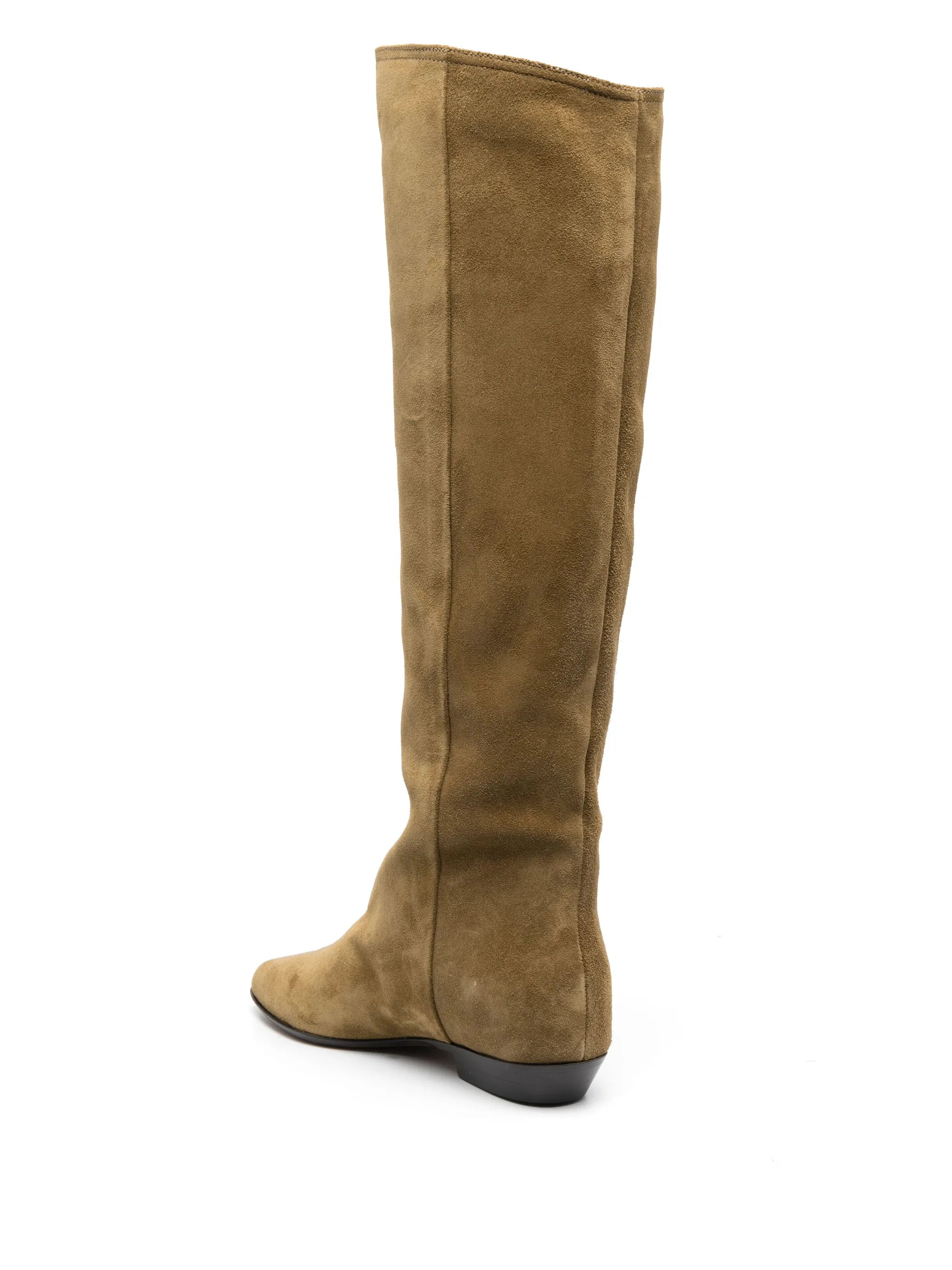 Skarlet suede knee boots