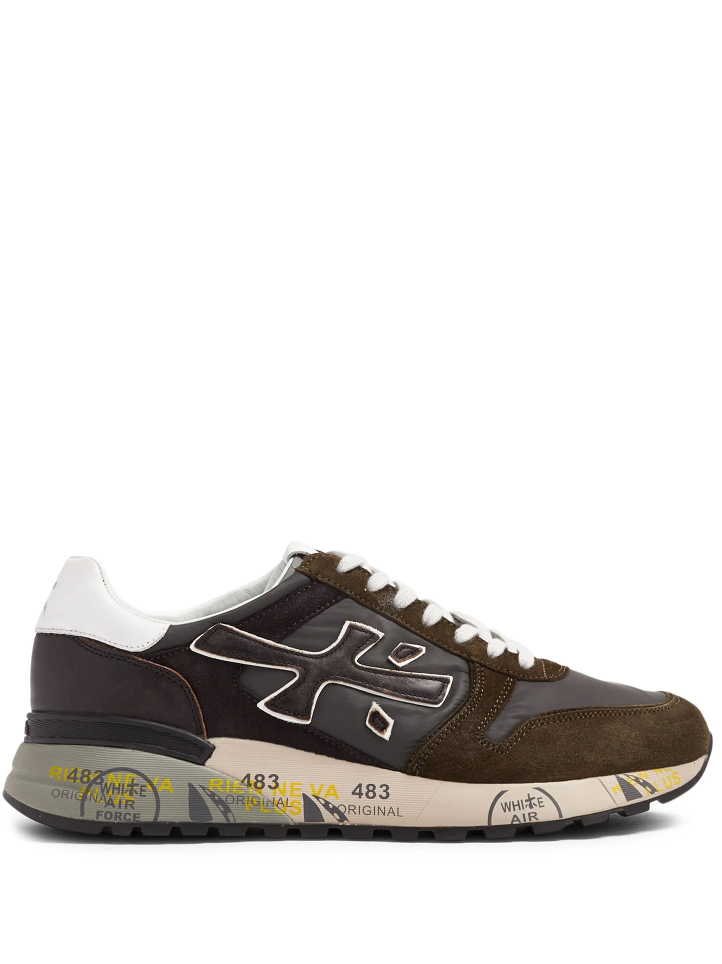 Mick logo-print suede sneakers