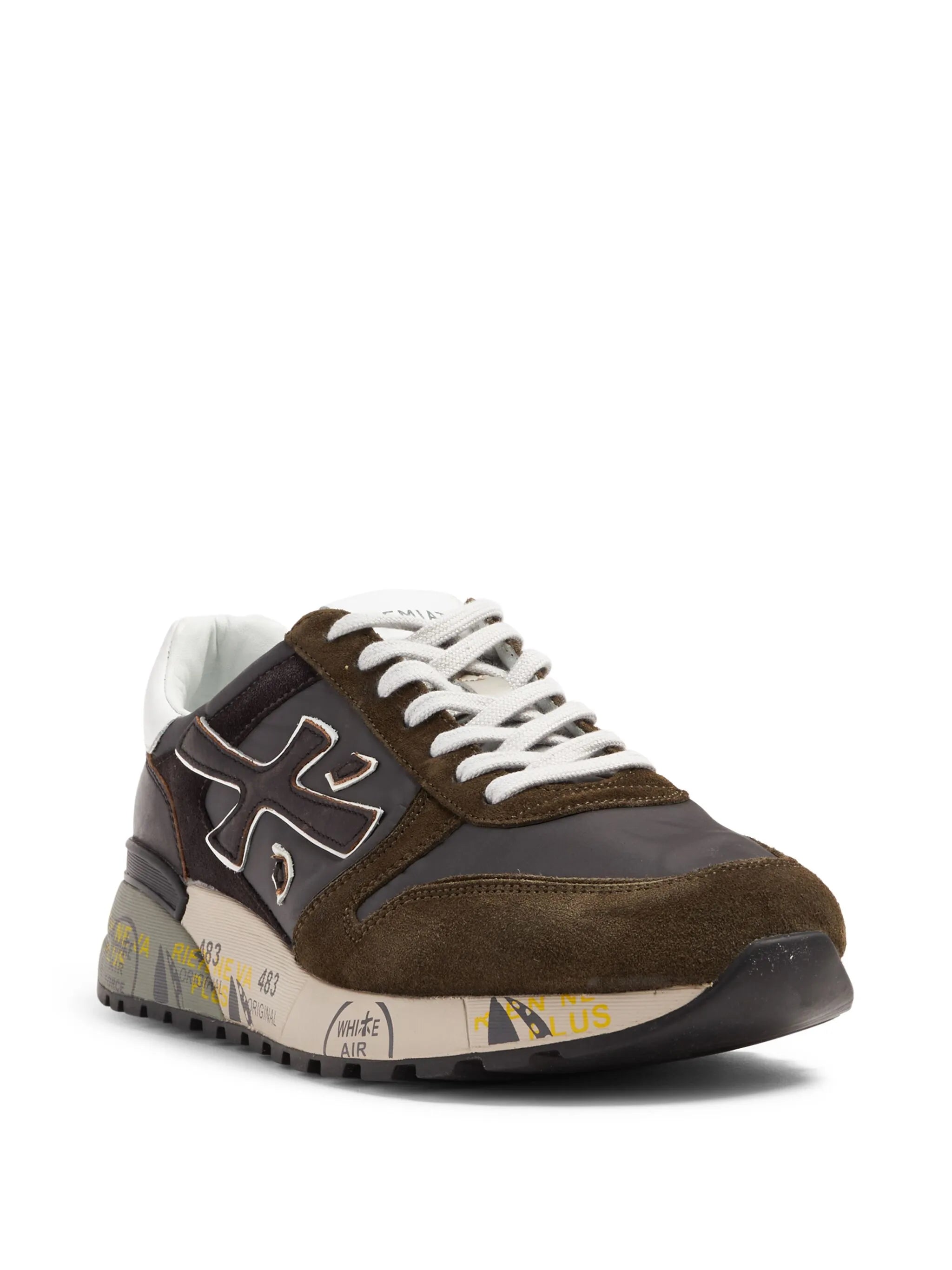 Mick logo-print suede sneakers