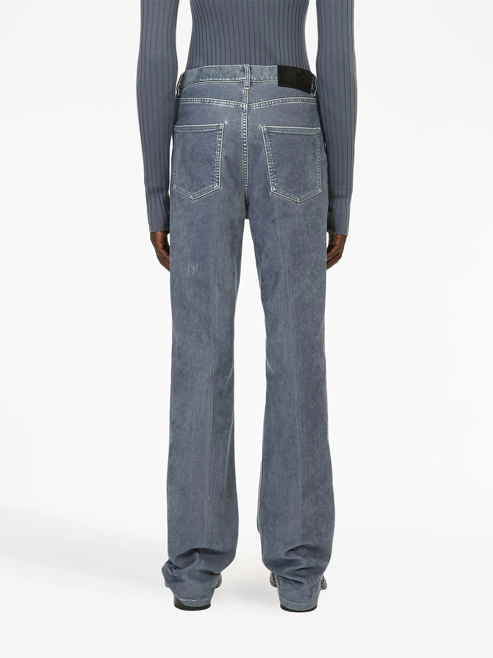 logo-patch straight-leg jeans