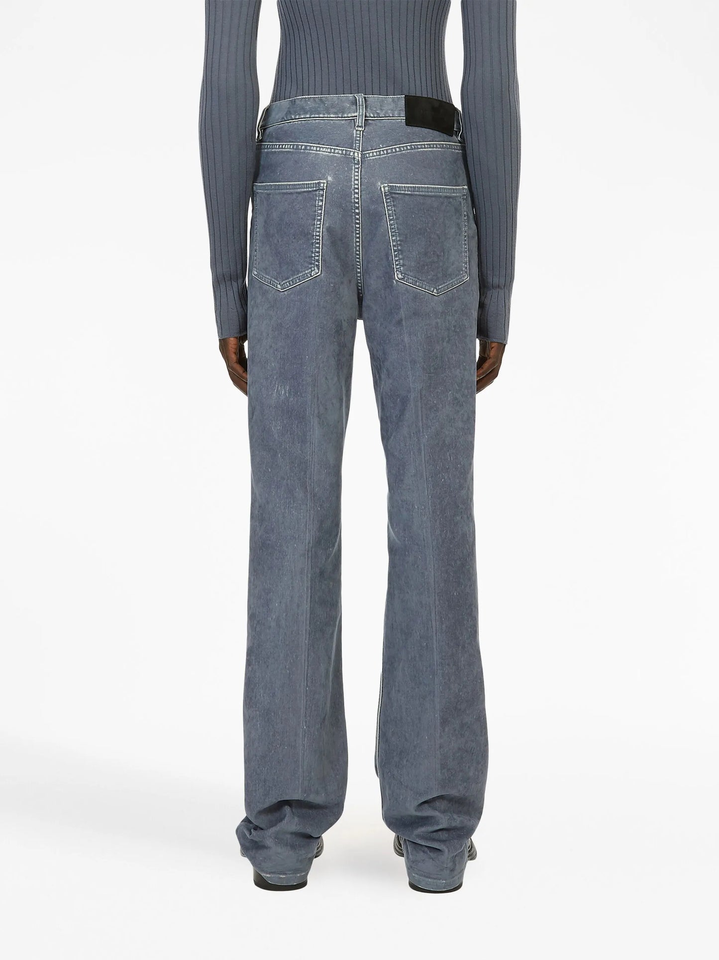 logo-patch straight-leg jeans