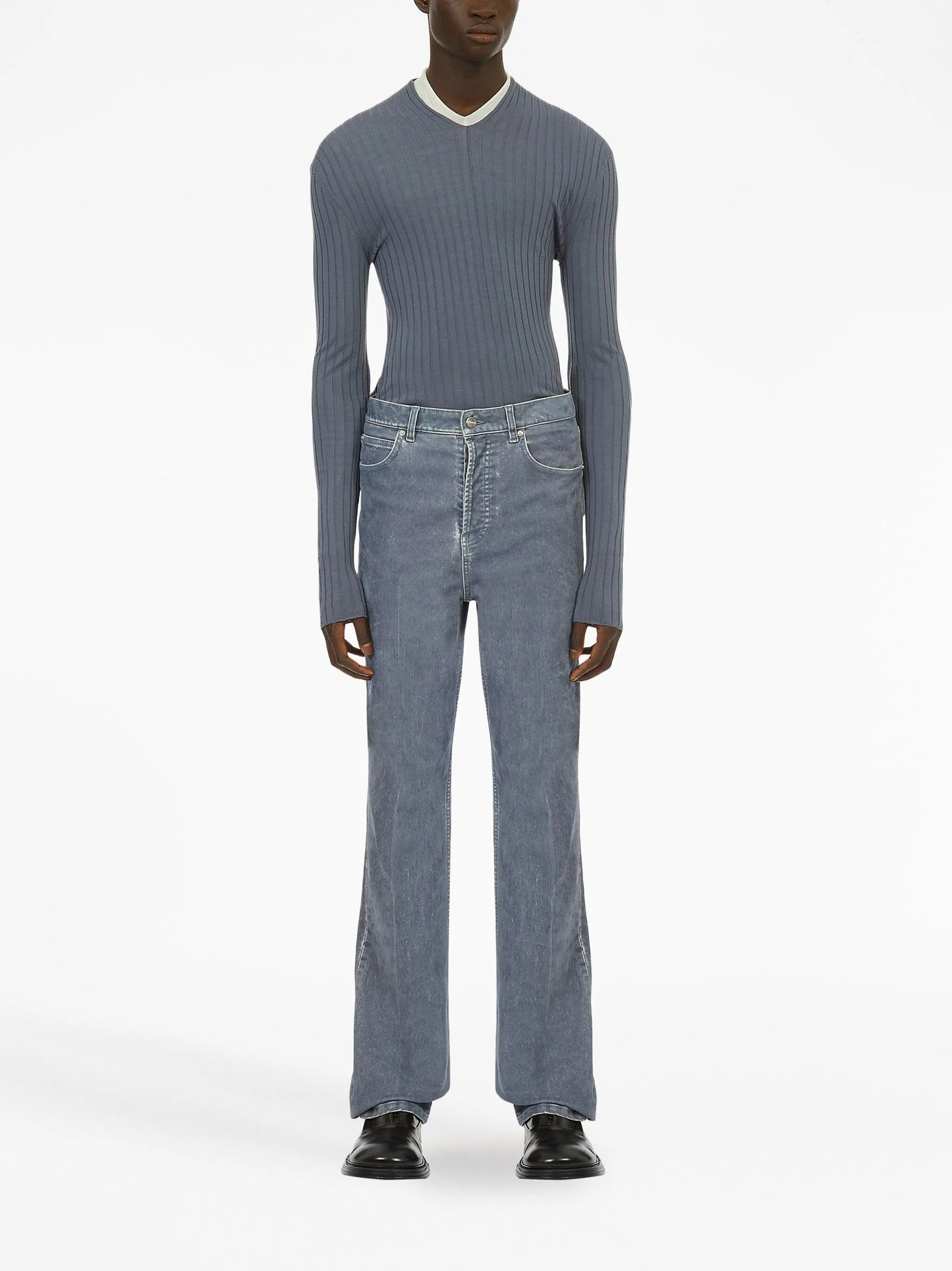 logo-patch straight-leg jeans