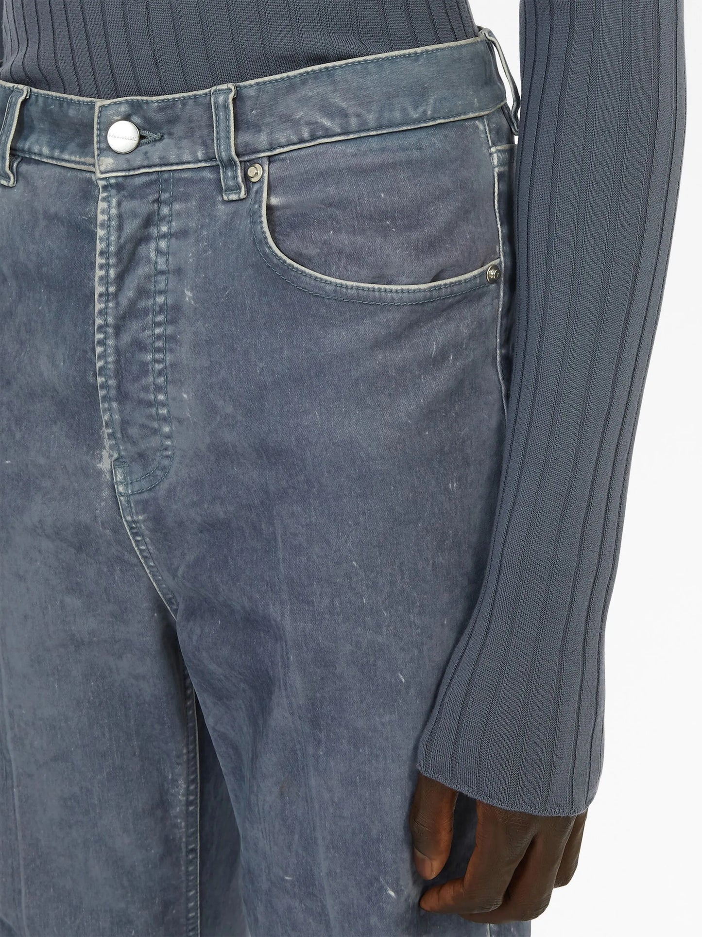 logo-patch straight-leg jeans