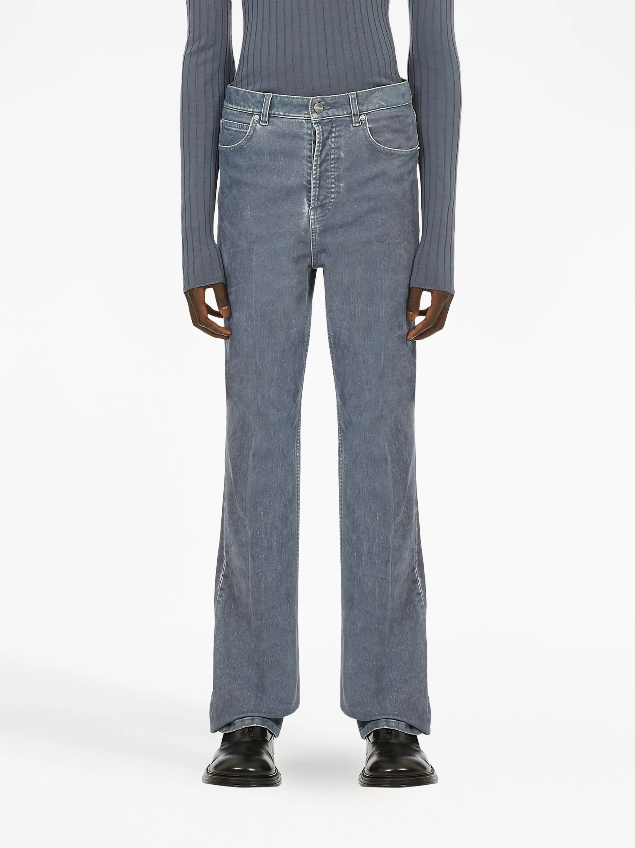 logo-patch straight-leg jeans