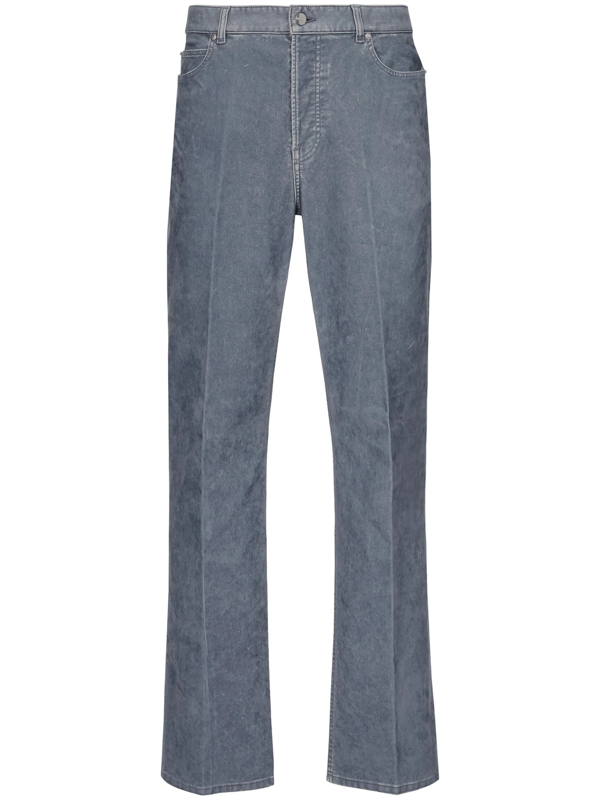 logo-patch straight-leg jeans