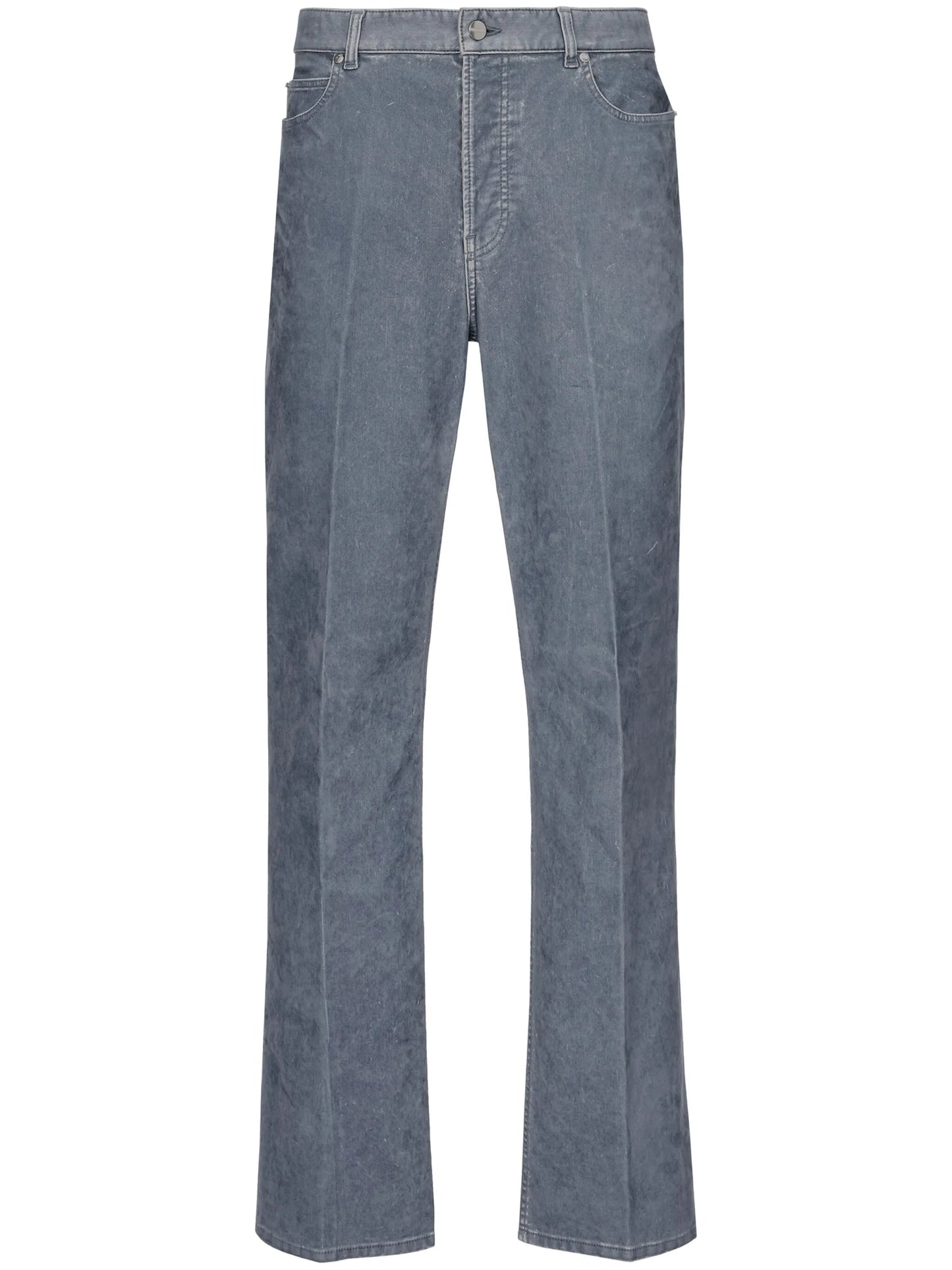 logo-patch straight-leg jeans
