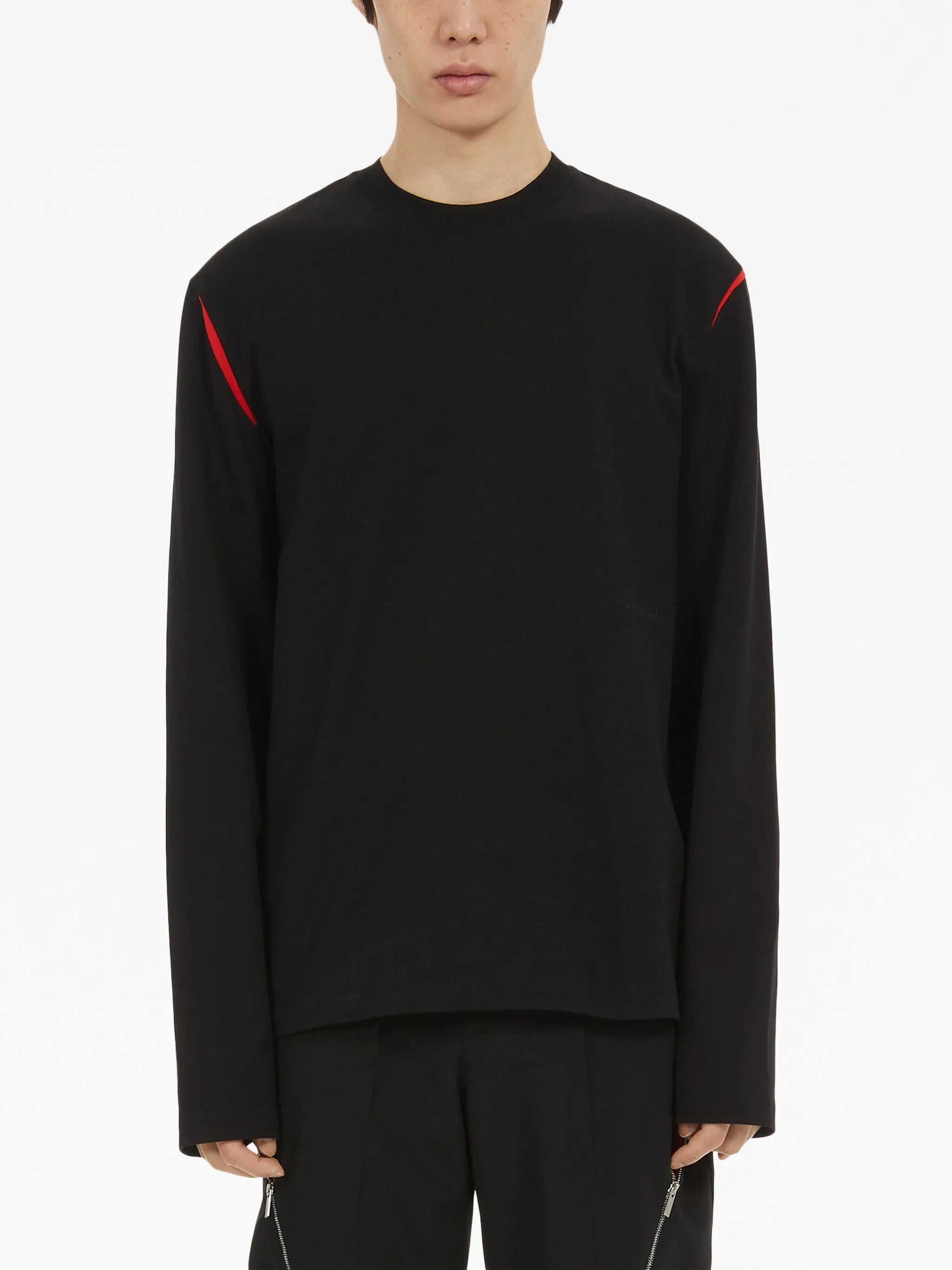 stripe-print cotton T-shirt