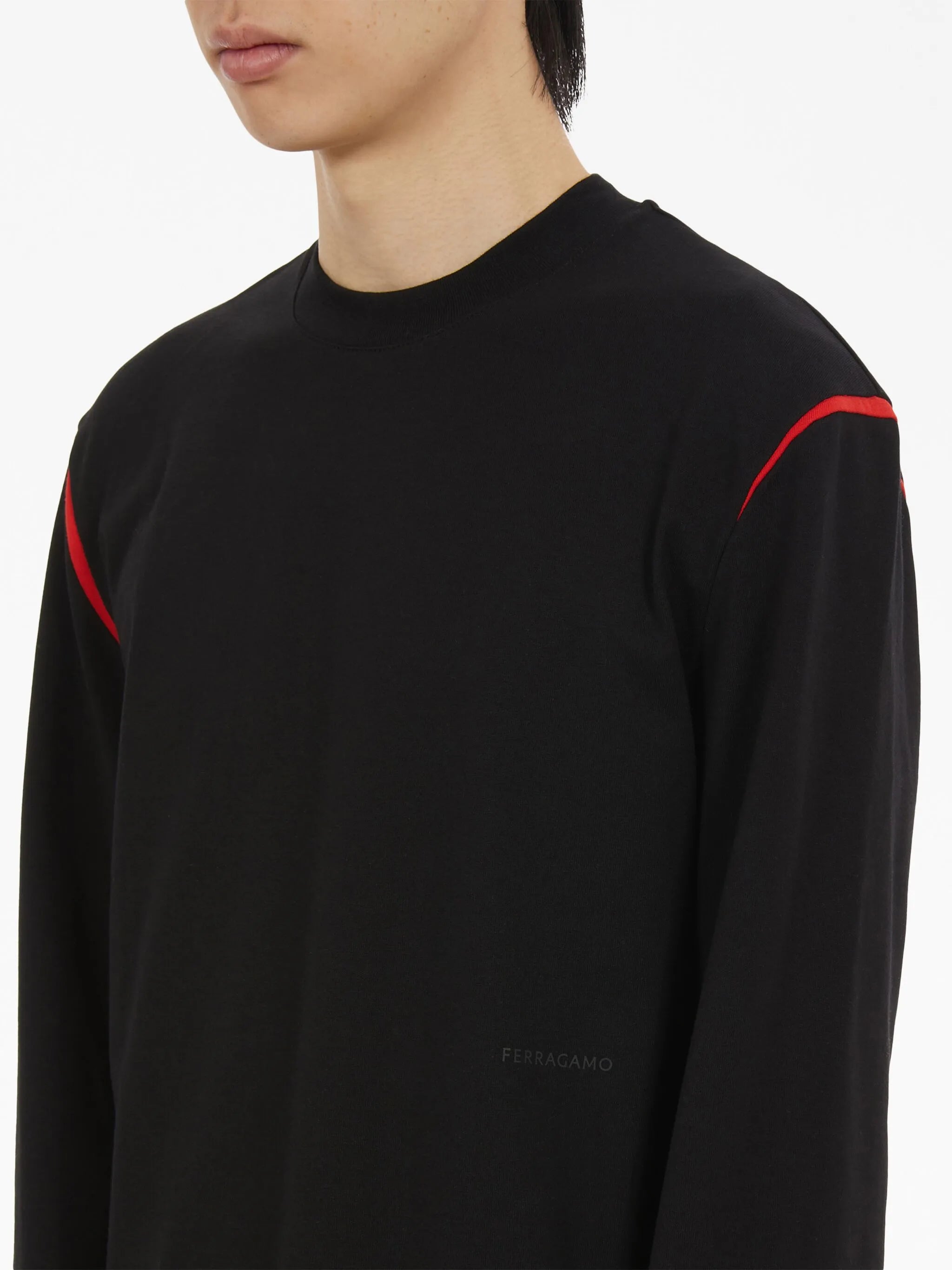 stripe-print cotton T-shirt