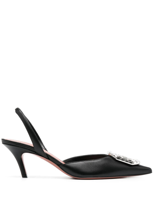 60mm Camelia slingback pumps