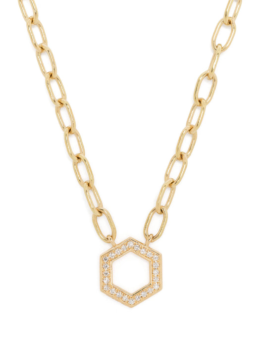 18kt yellow gold Foundation diamond chain necklace