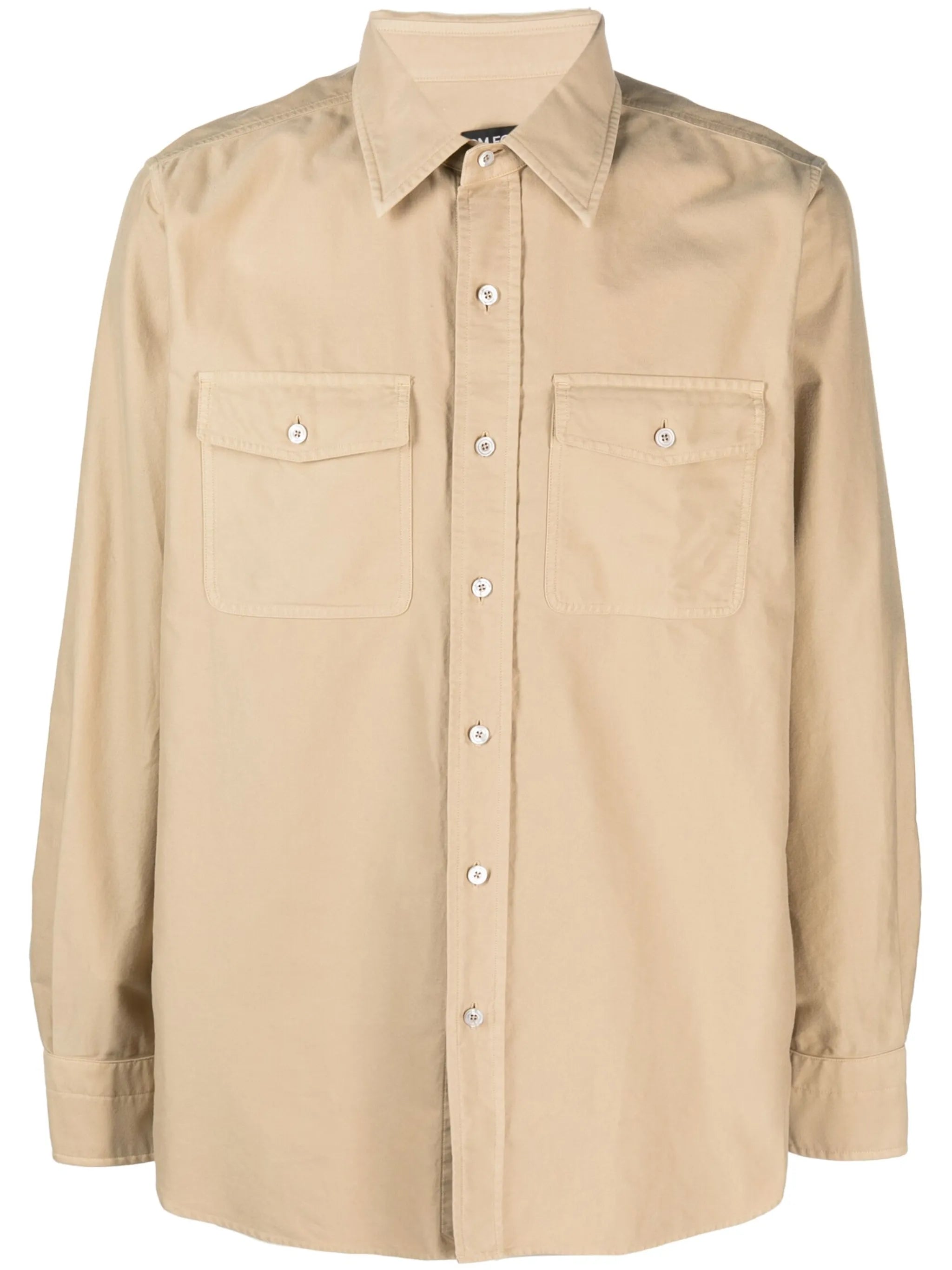 button-up cotton shirt