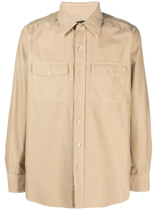 button-up cotton shirt