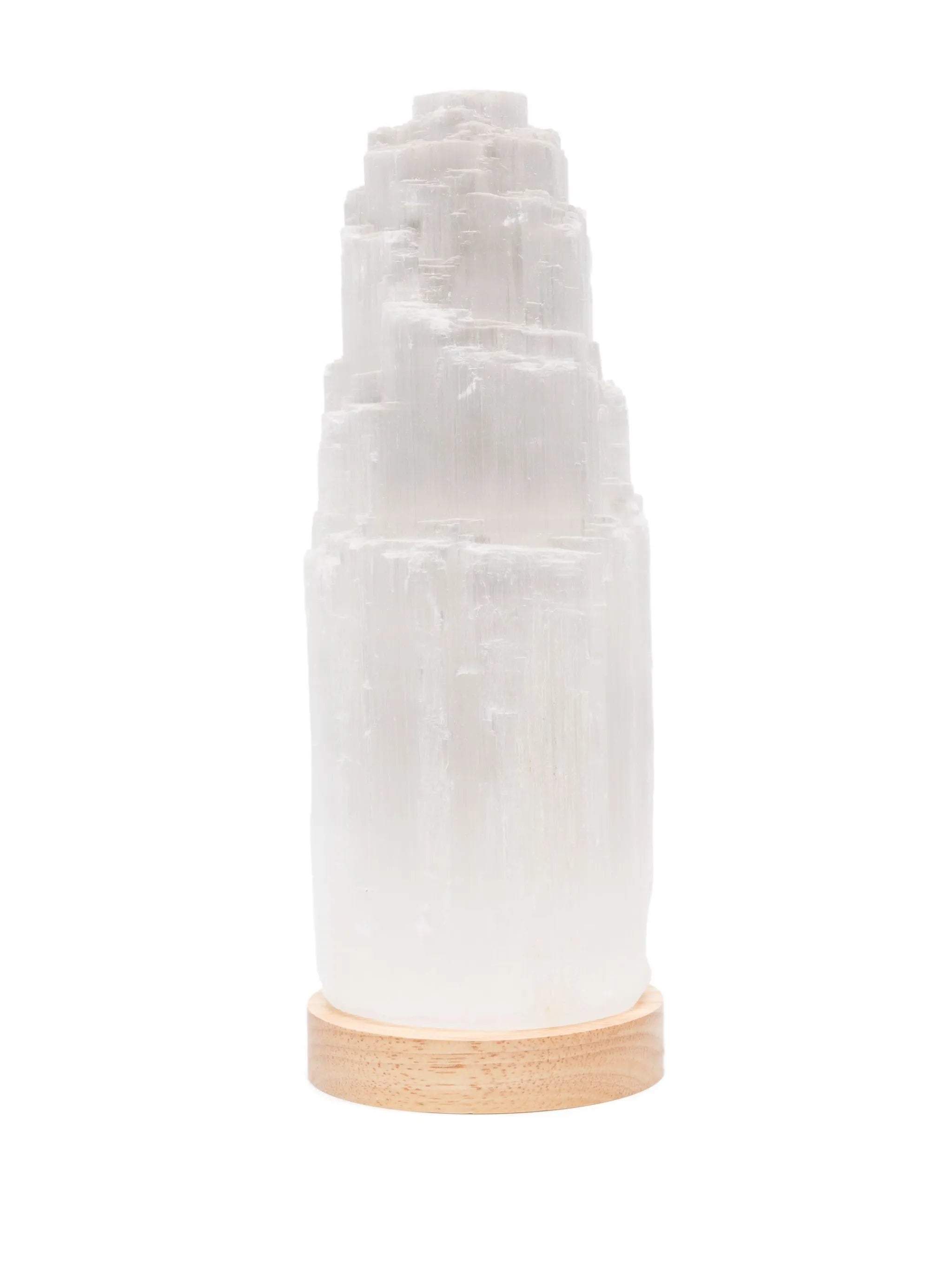 large Selenite crystal lamp