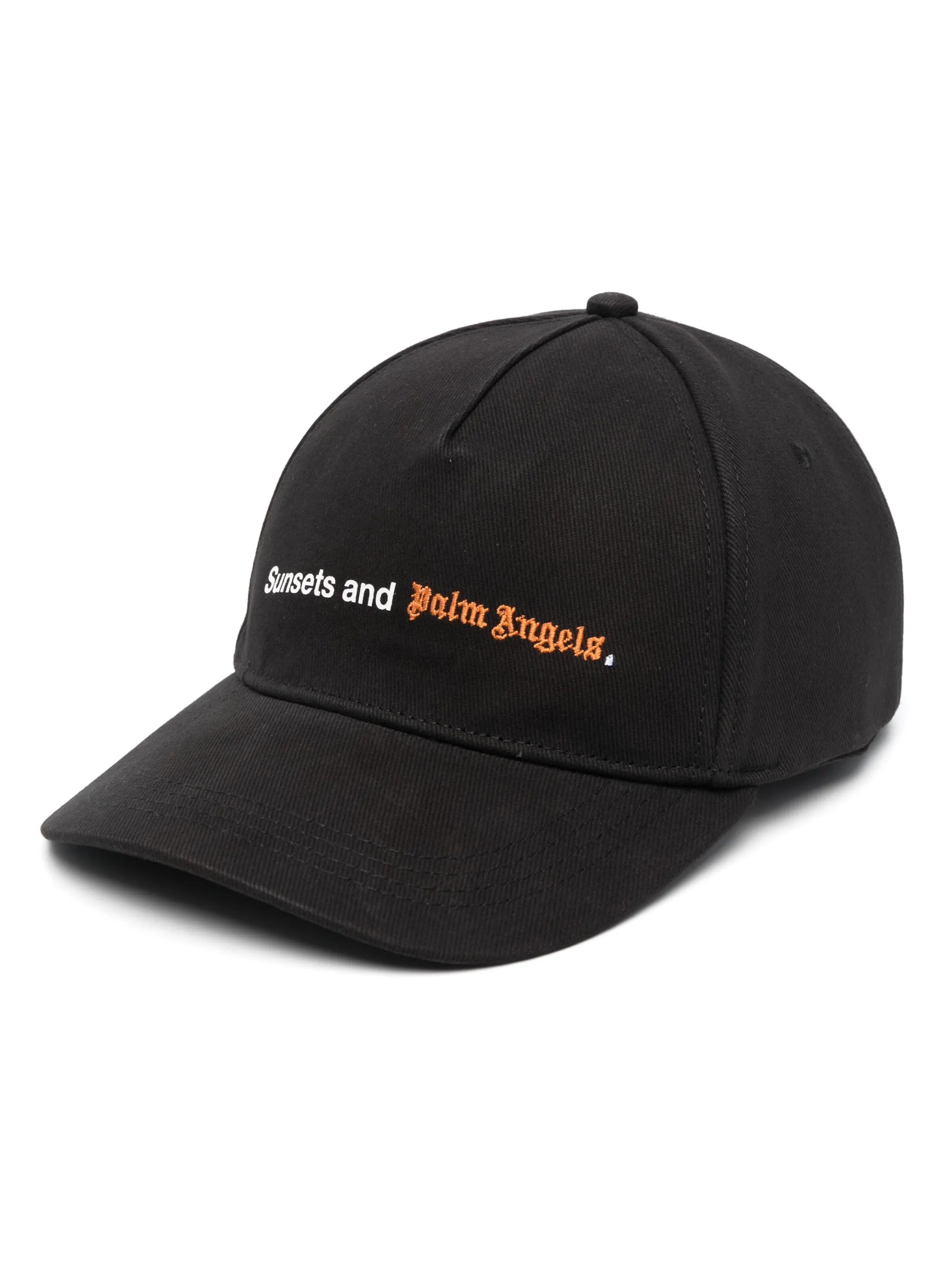logo-embroidered cotton cap