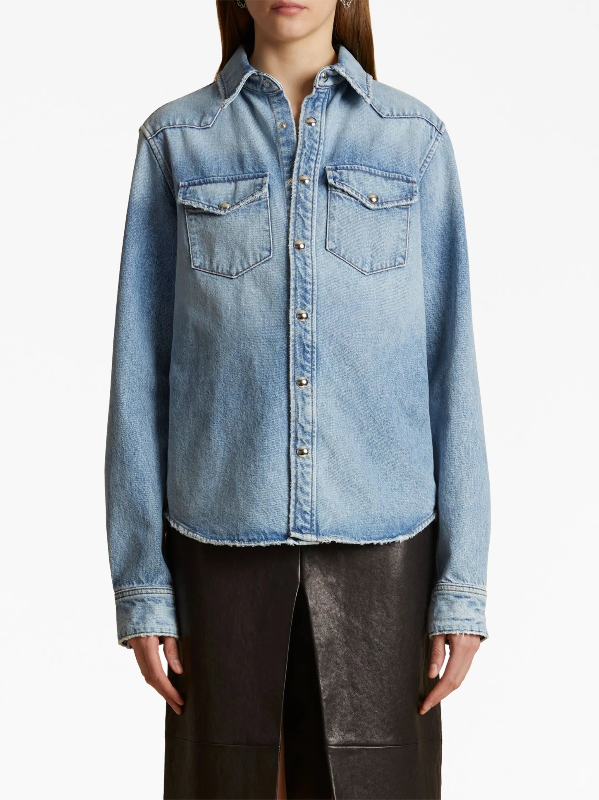 Wesley long-sleeve denim shirt