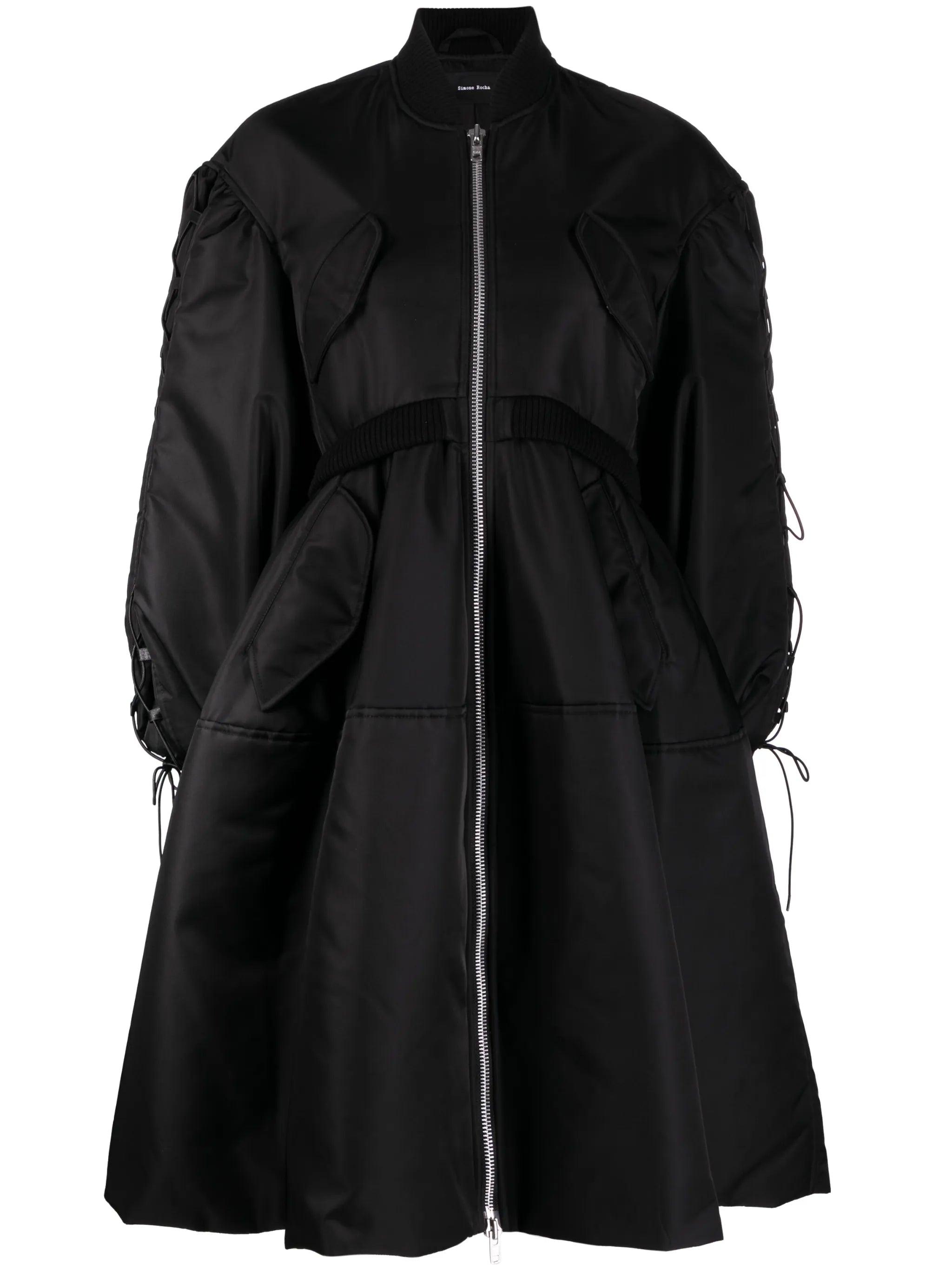 flared padded coat