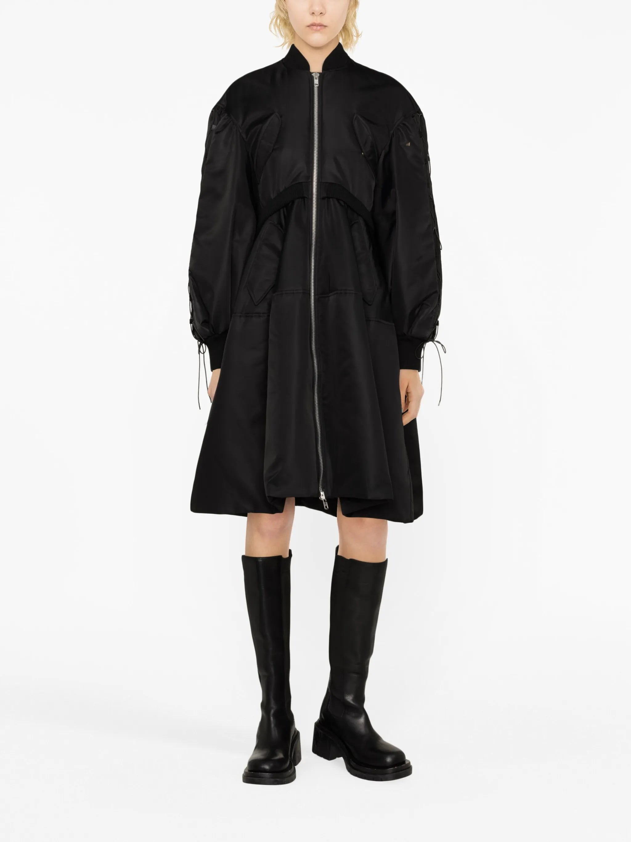flared padded coat
