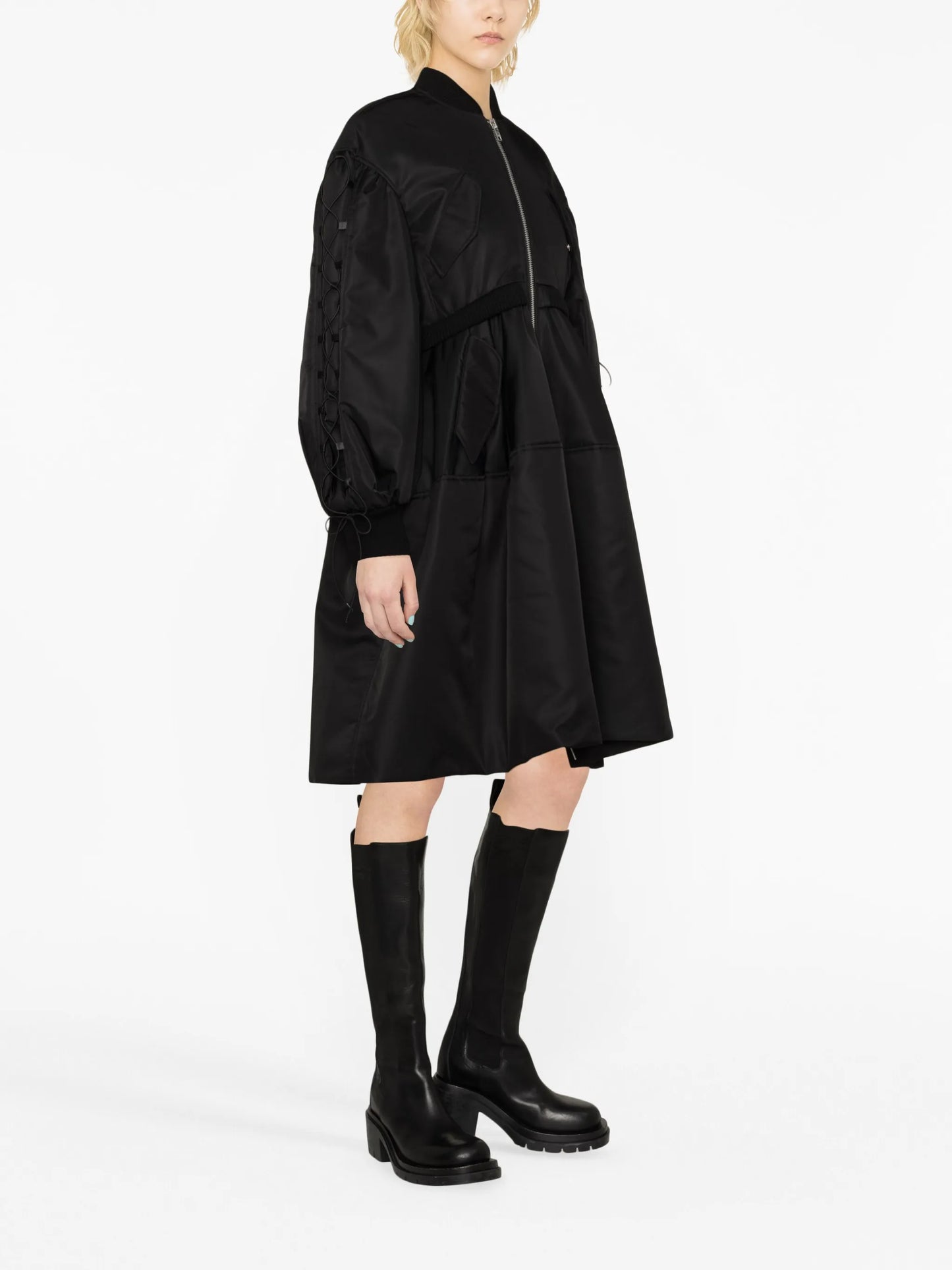 flared padded coat