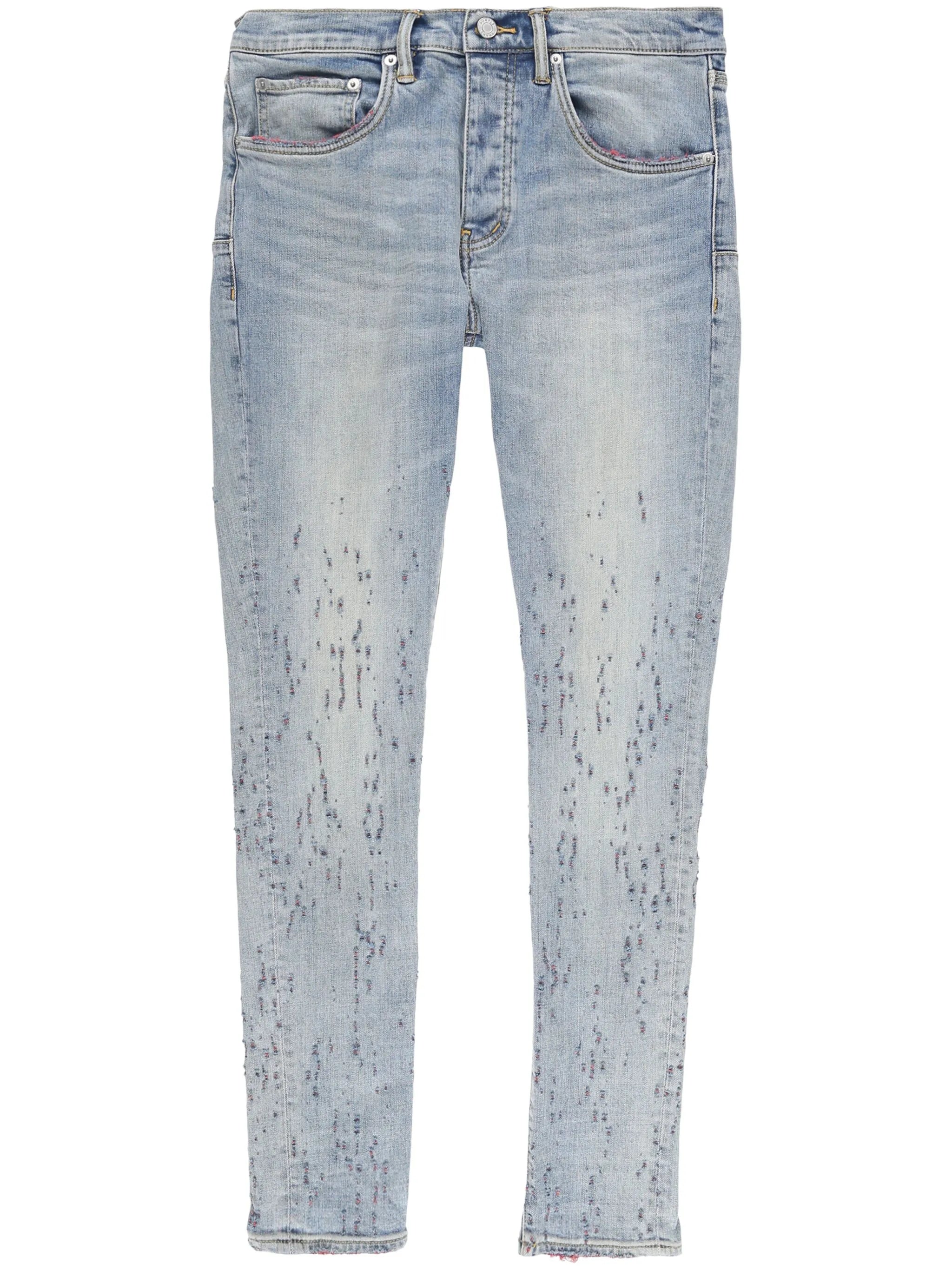 distressed low-rise skinny jeans