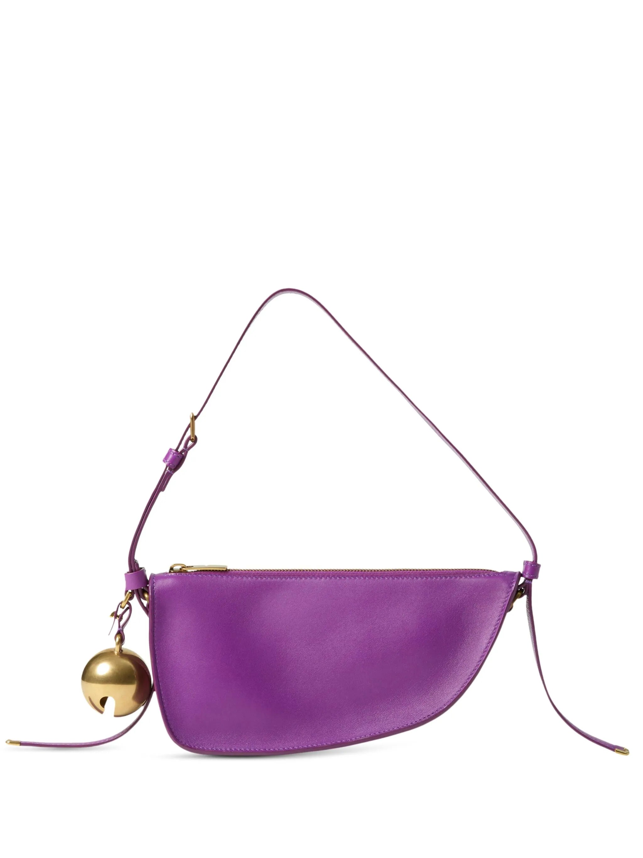 EKD-motif leather shoulder bag