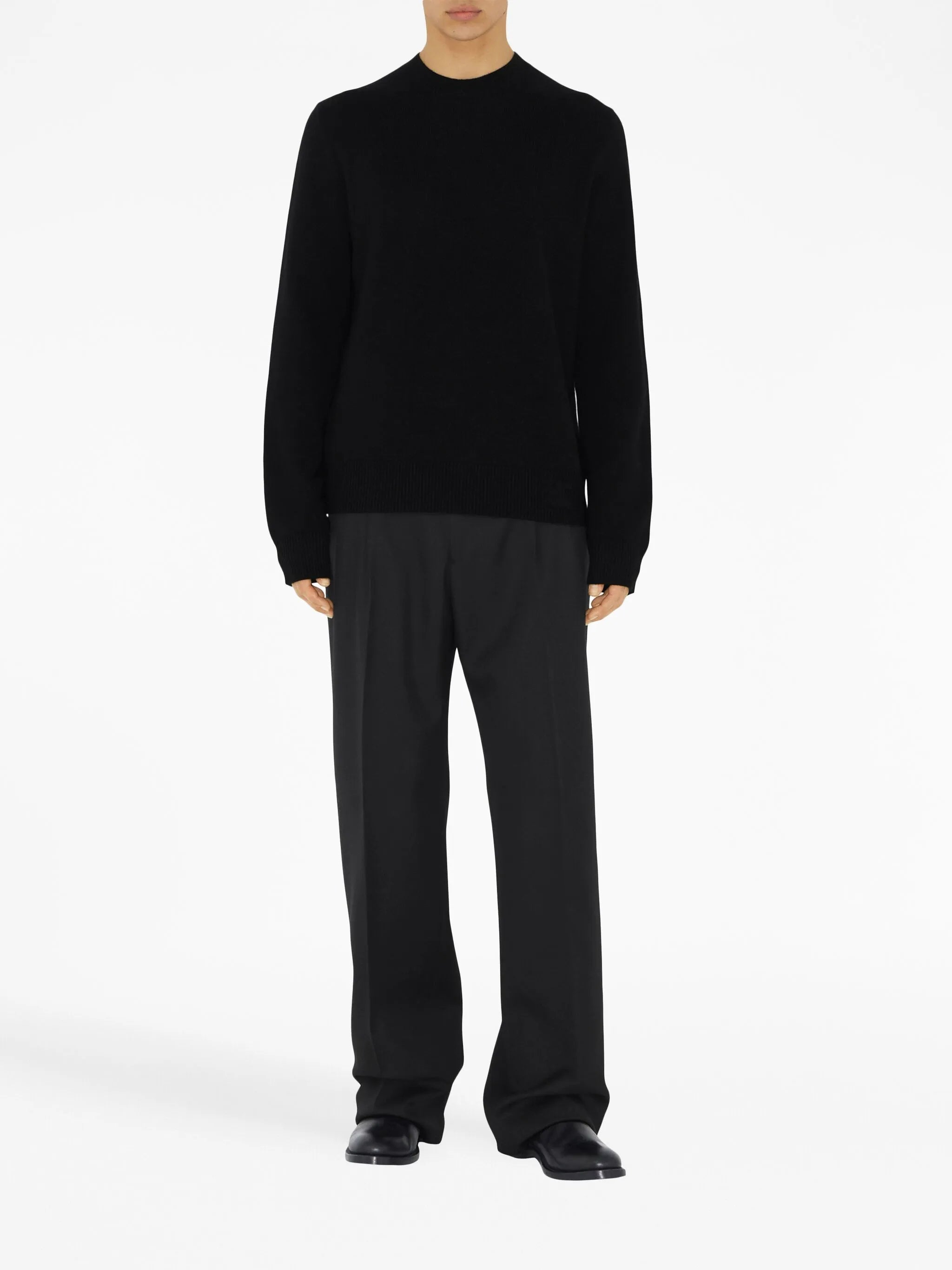 long-sleeve cashmere jumper
