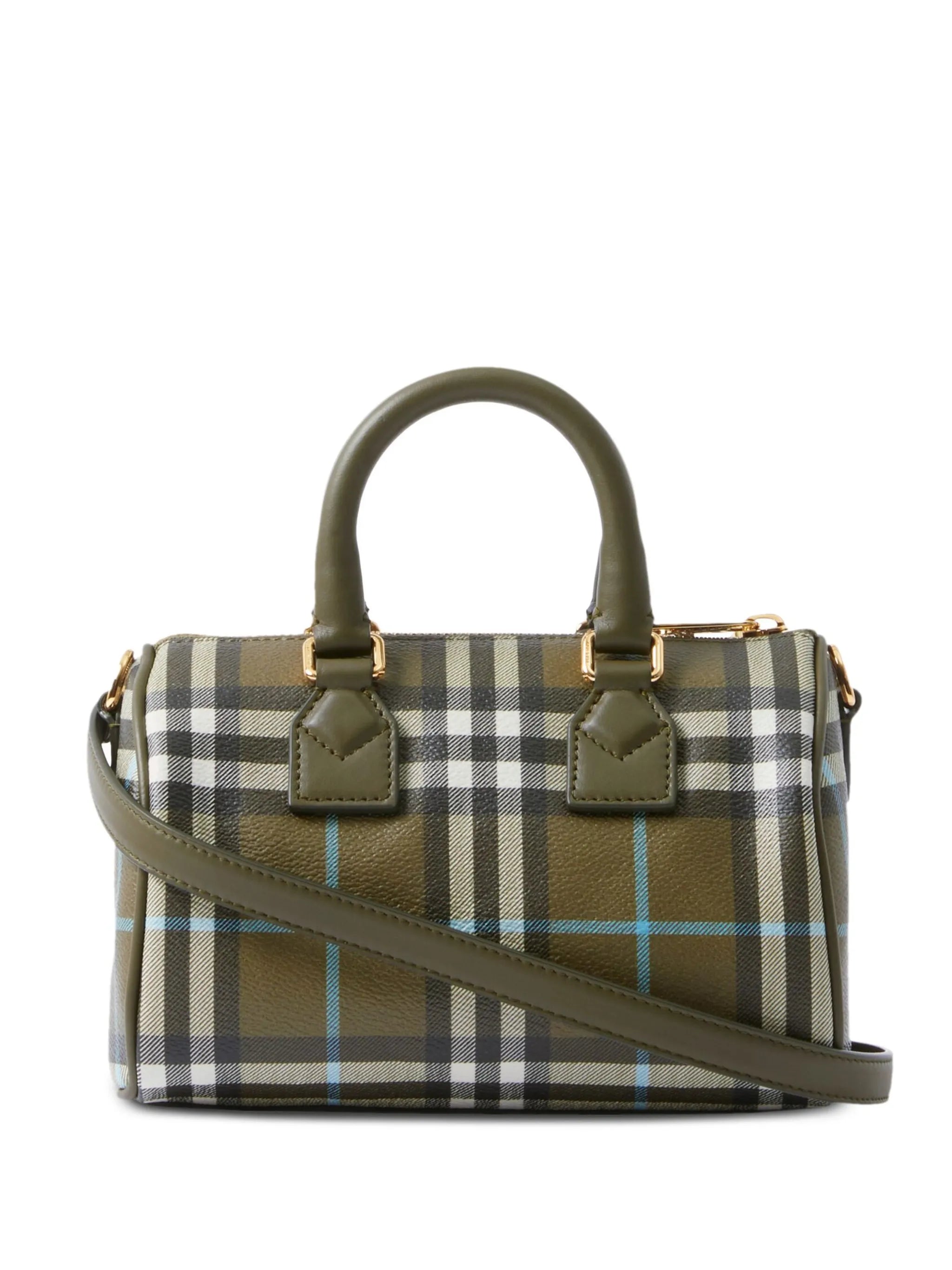 mini Vintage check-print bowling bag