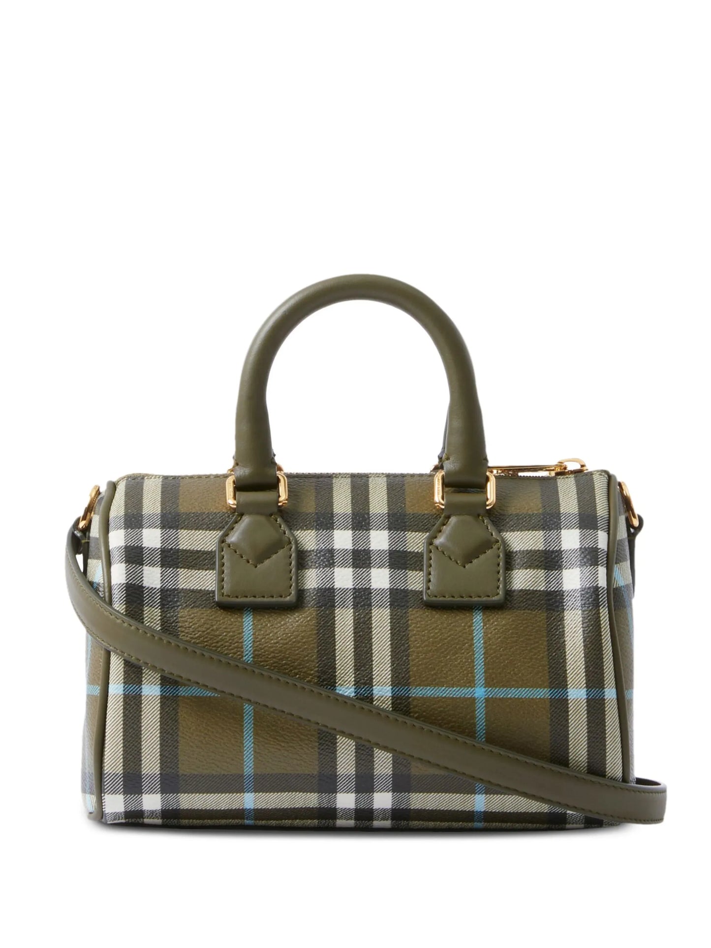 mini Vintage check-print bowling bag