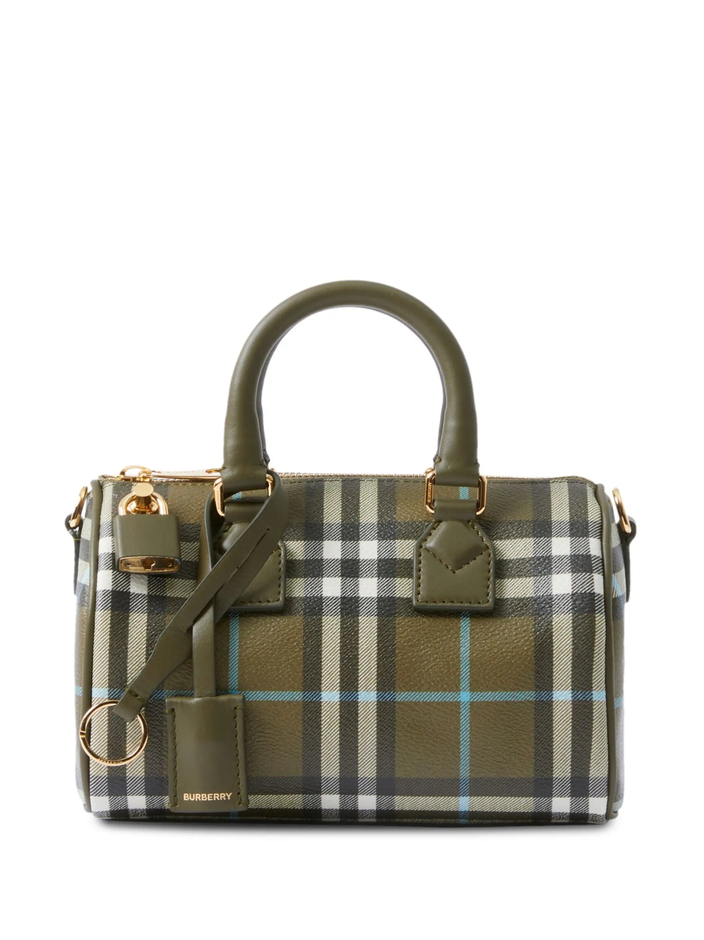 mini Vintage check-print bowling bag