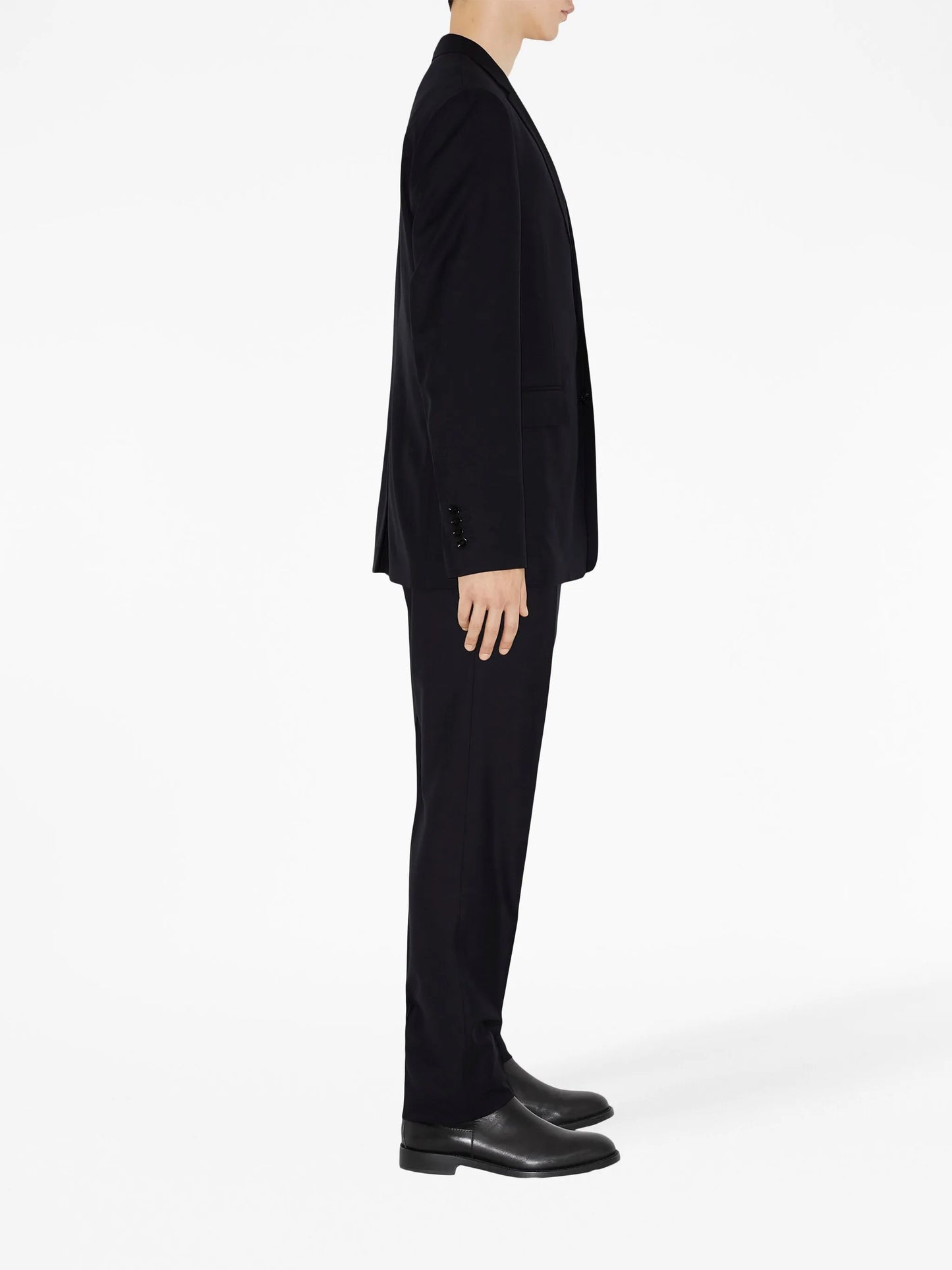 notched-collar single-breasted blazer