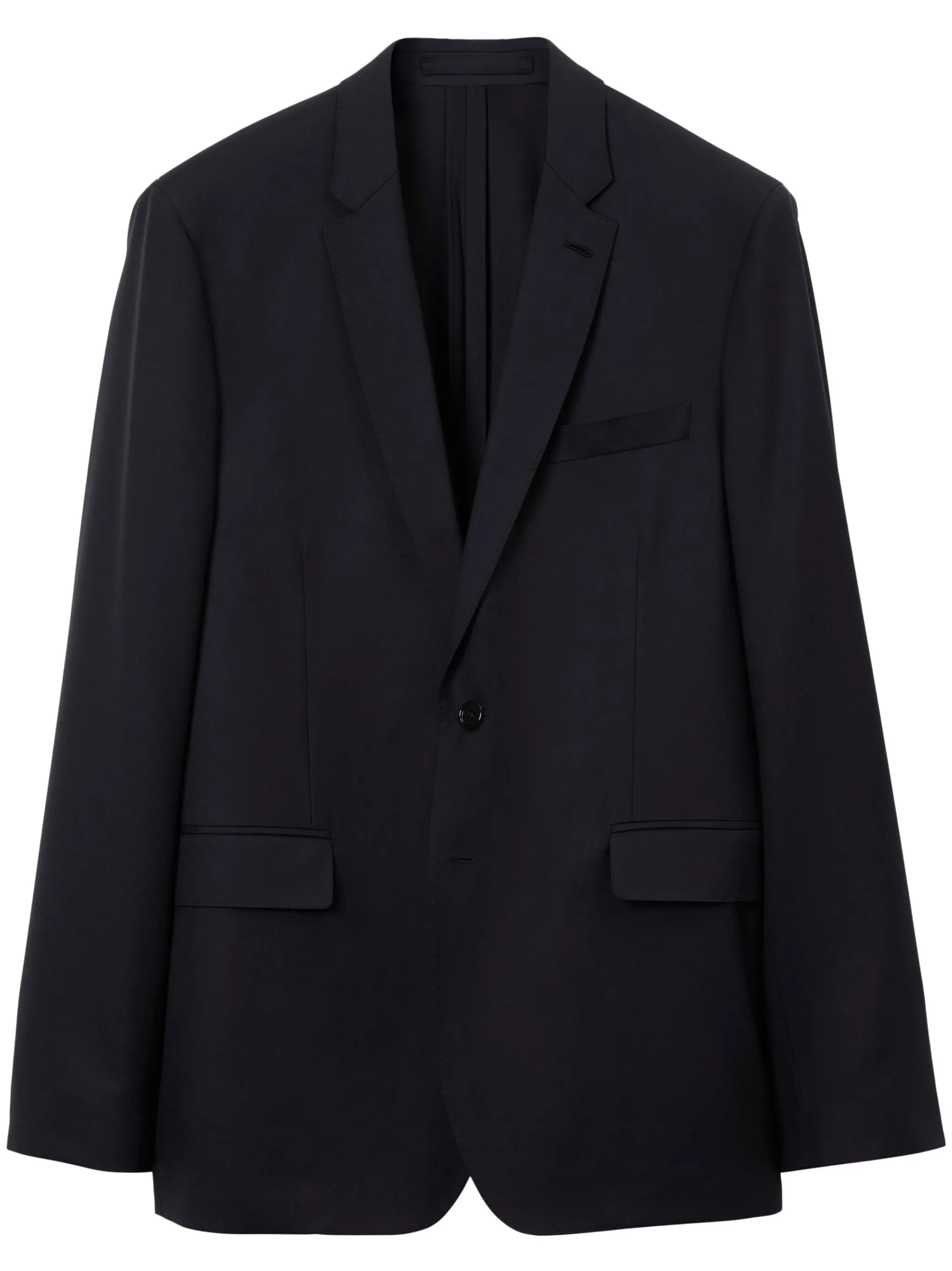 notched-collar single-breasted blazer