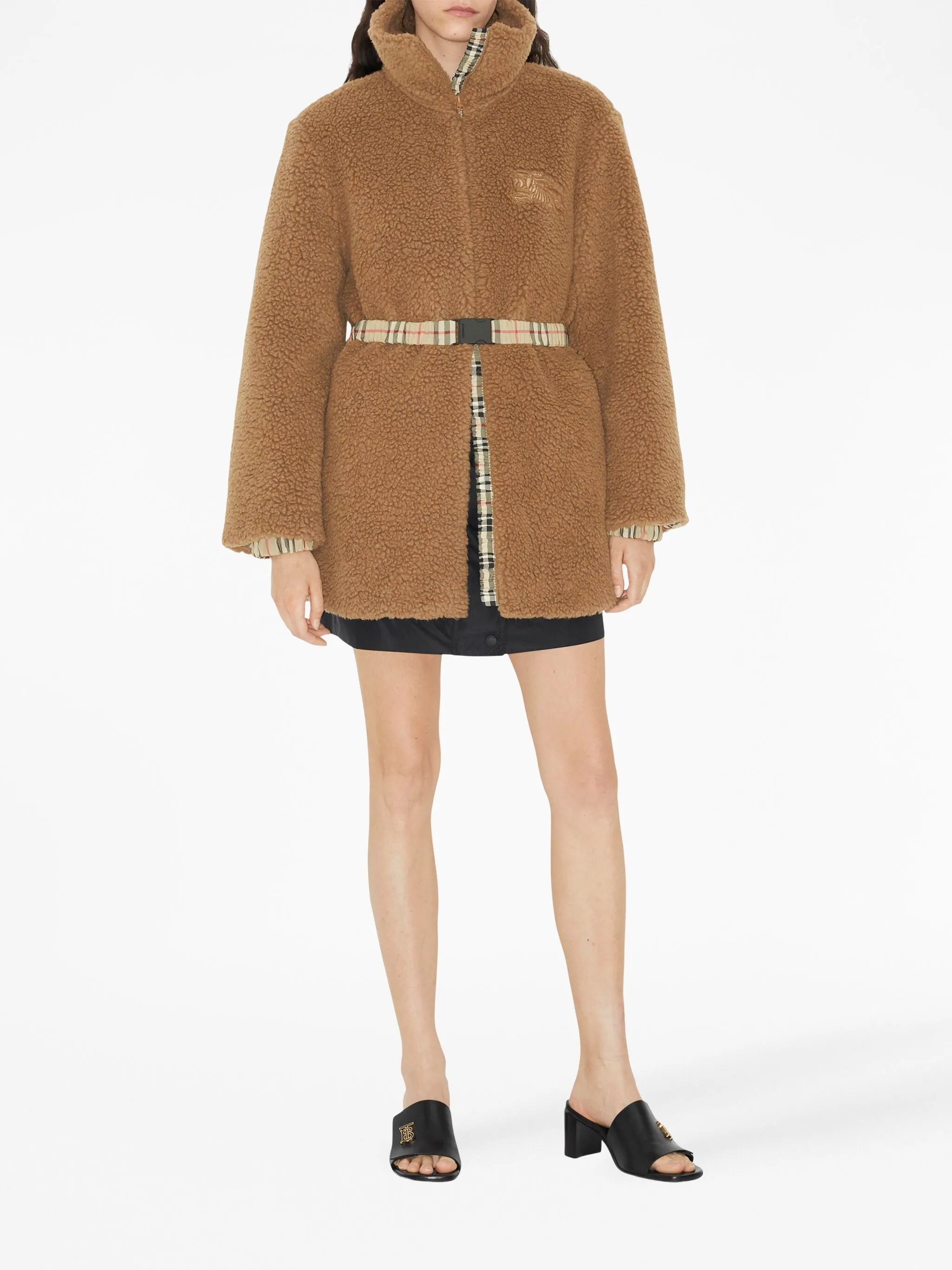 EKD embroidered fleece coat