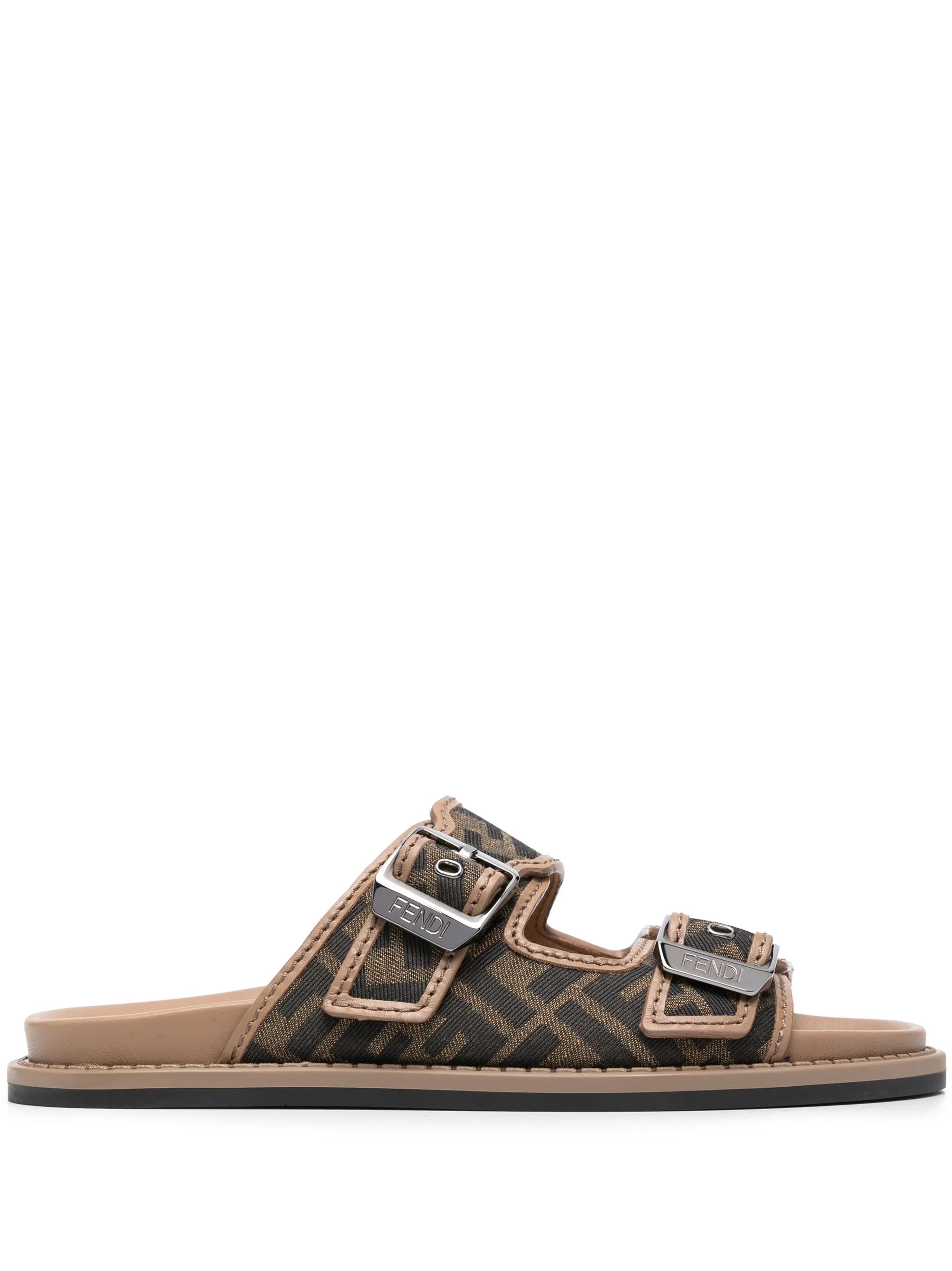 Feel FF-jacquard sandals