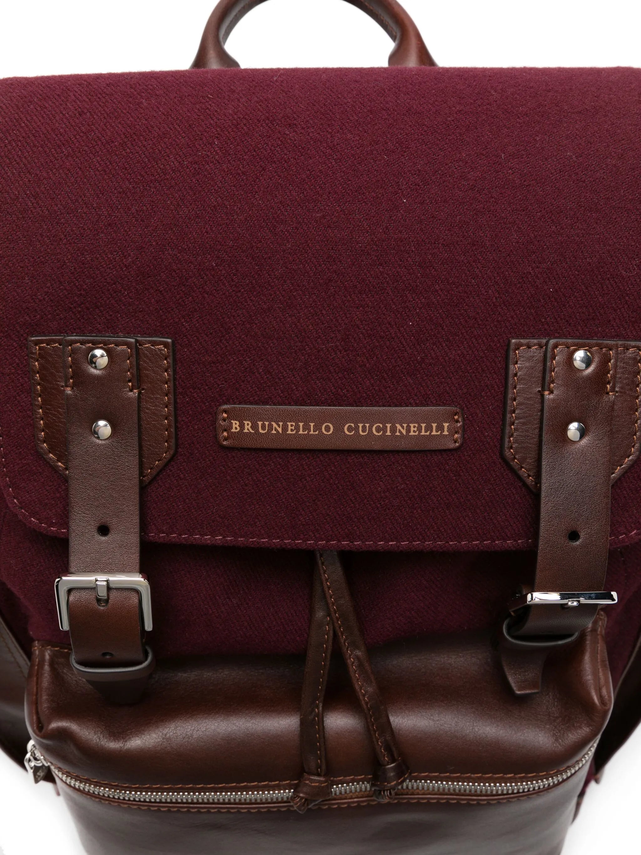 logo-patch drawstring backpack