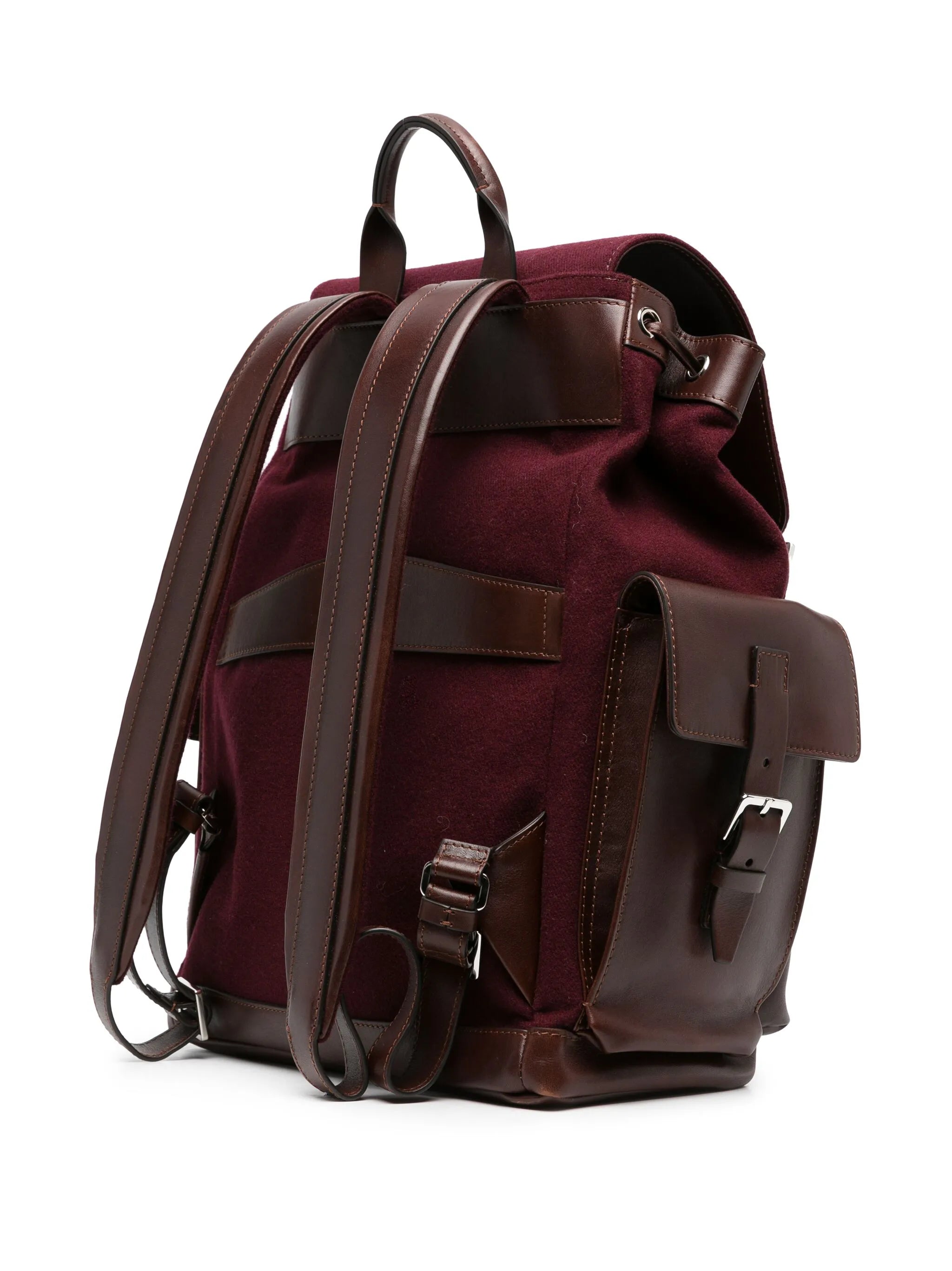 logo-patch drawstring backpack