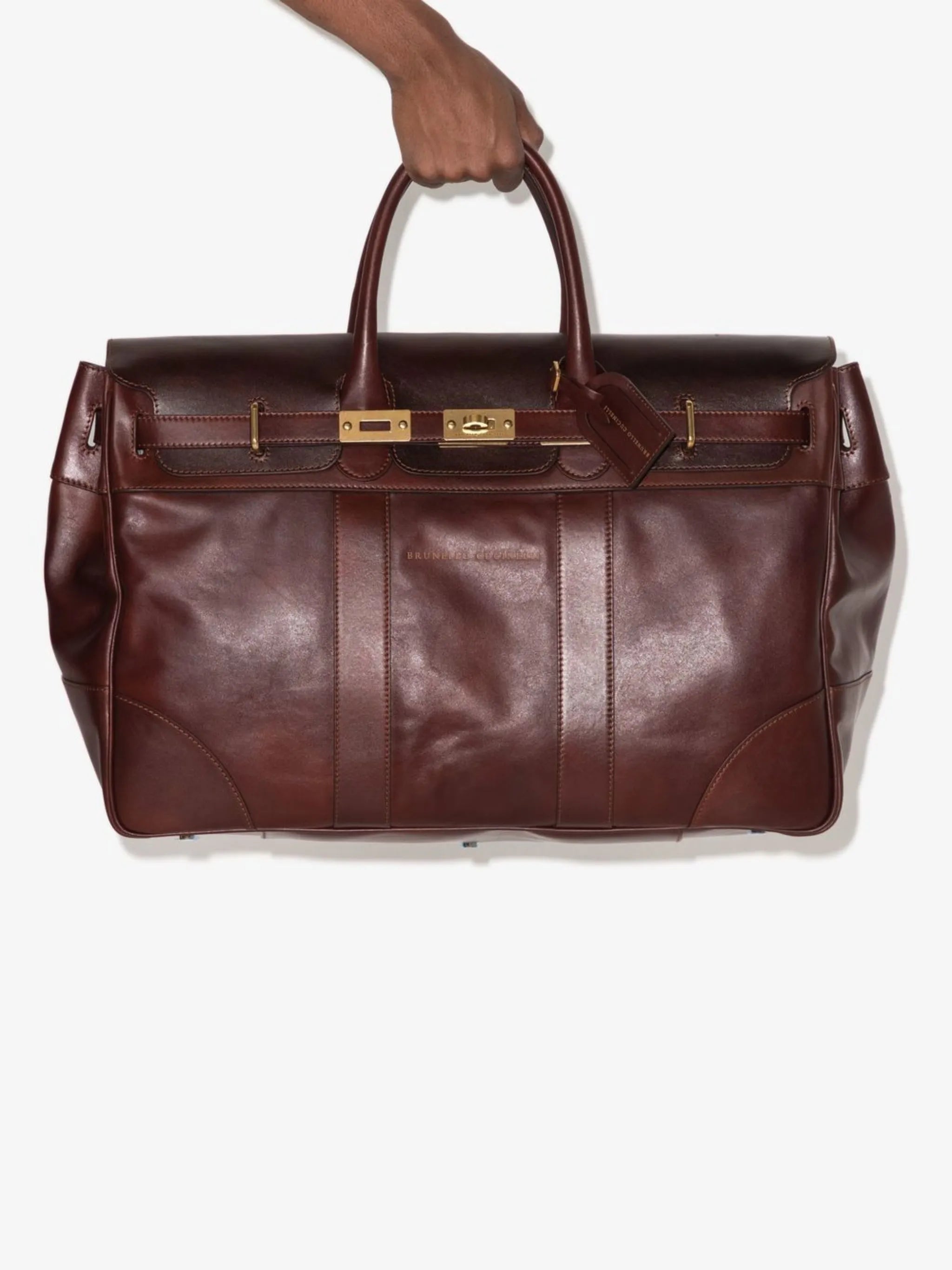 Weekender leather holdall