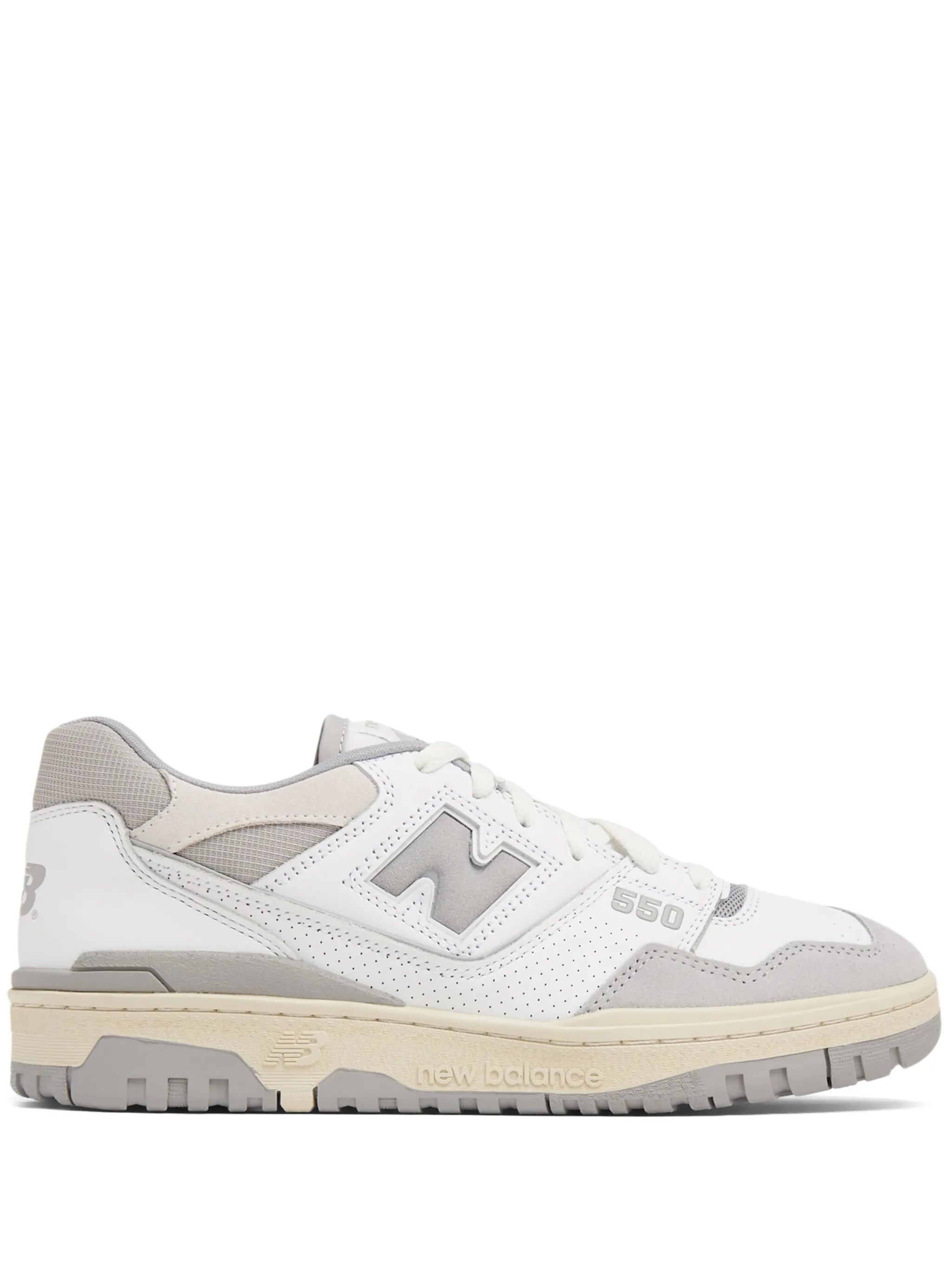 550 logo-embossed leather sneakers
