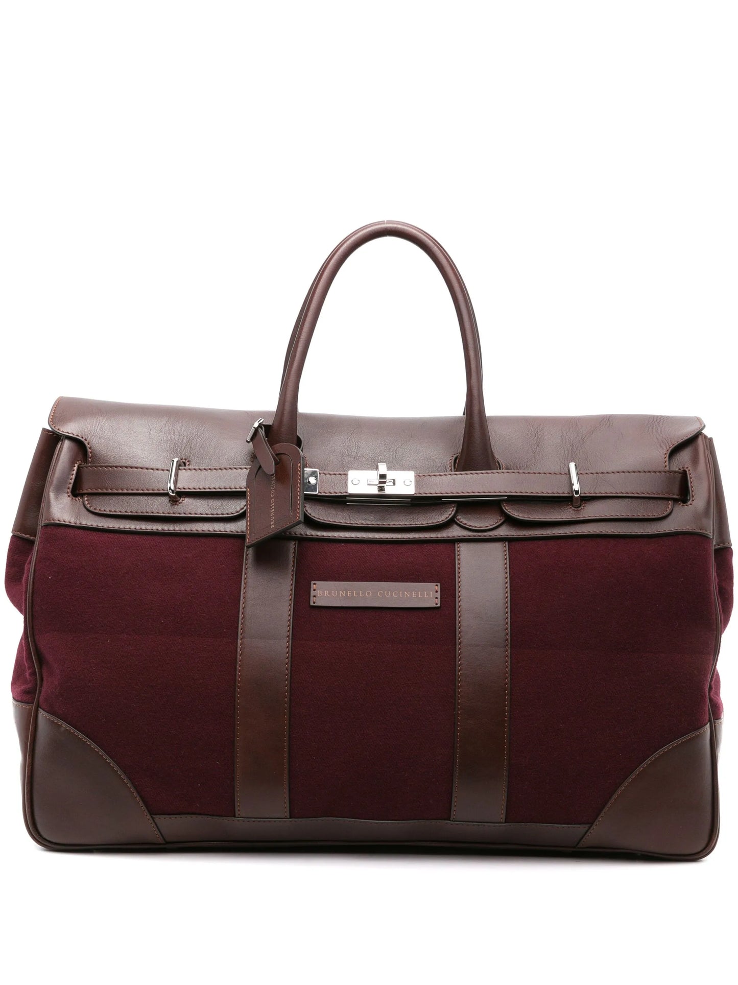 logo-patch foldover holdall