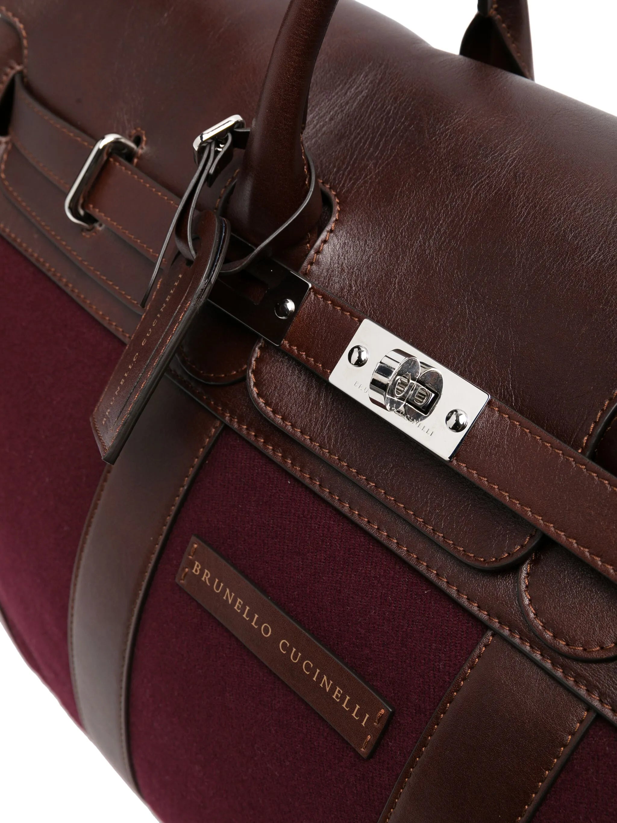 logo-patch foldover holdall