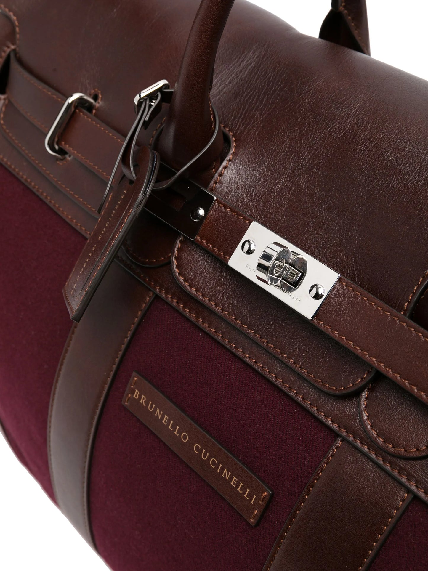 logo-patch foldover holdall