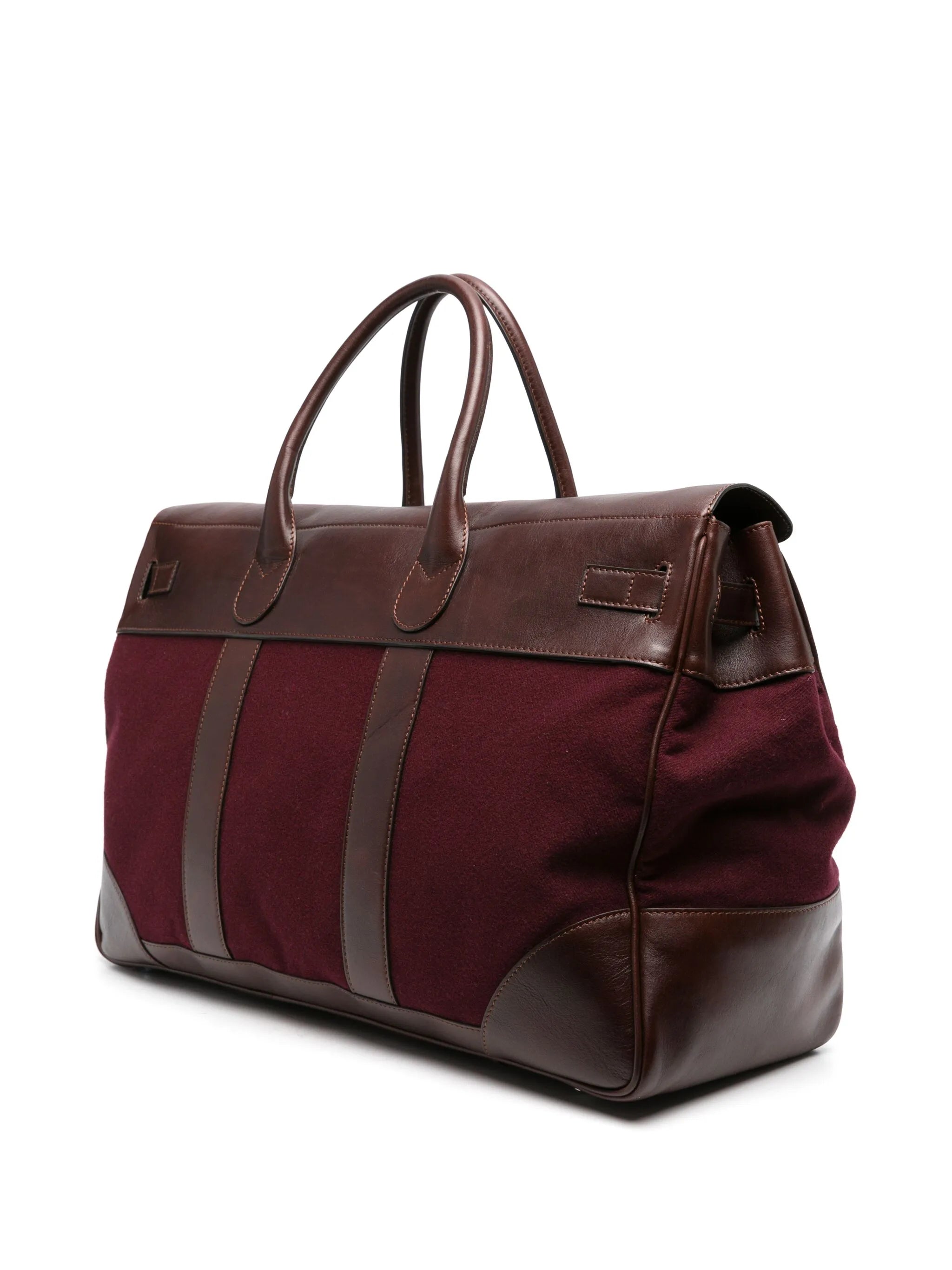 logo-patch foldover holdall